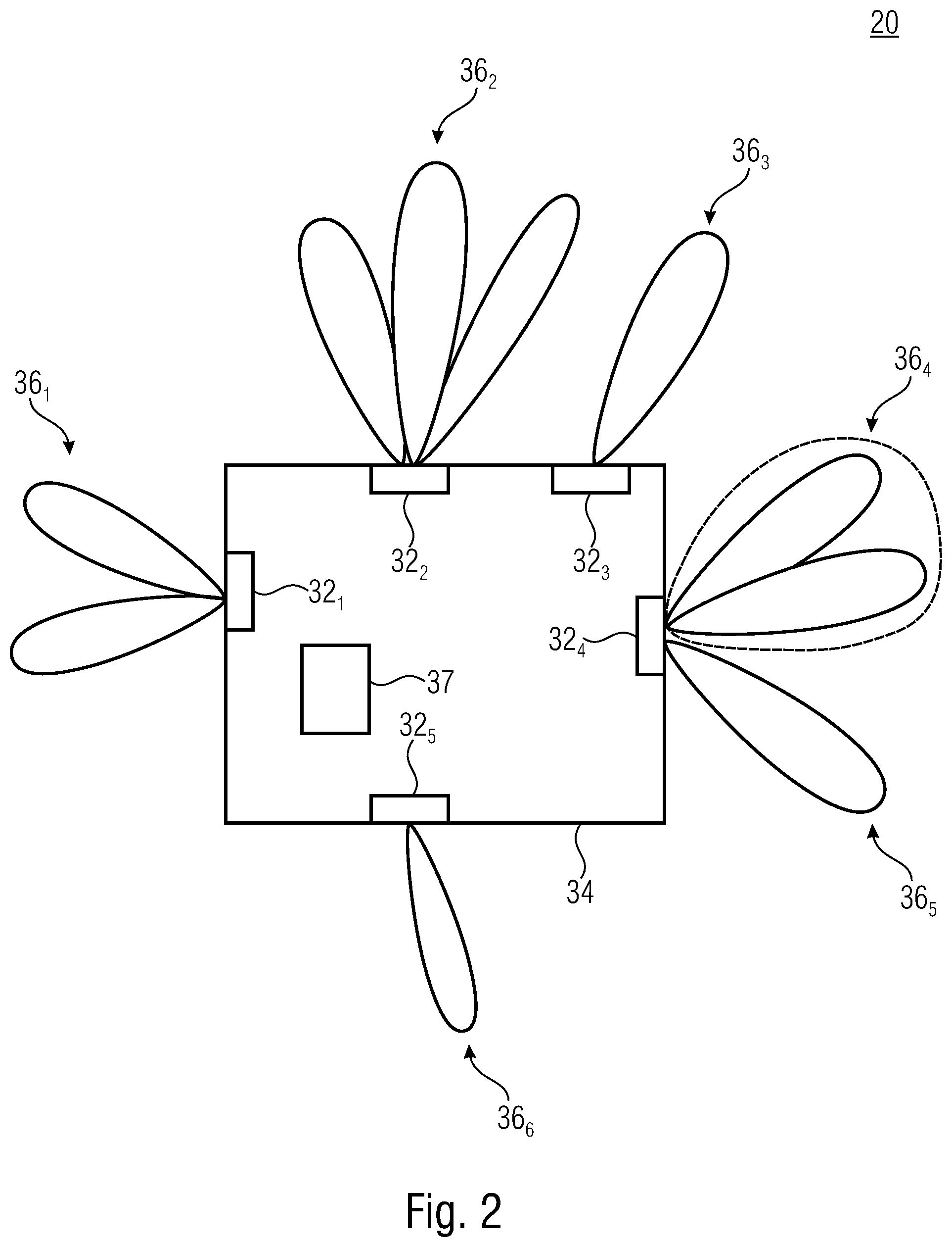 Patent US12092674 Figure 2 – Method and measurement environment, apparatus to be tested