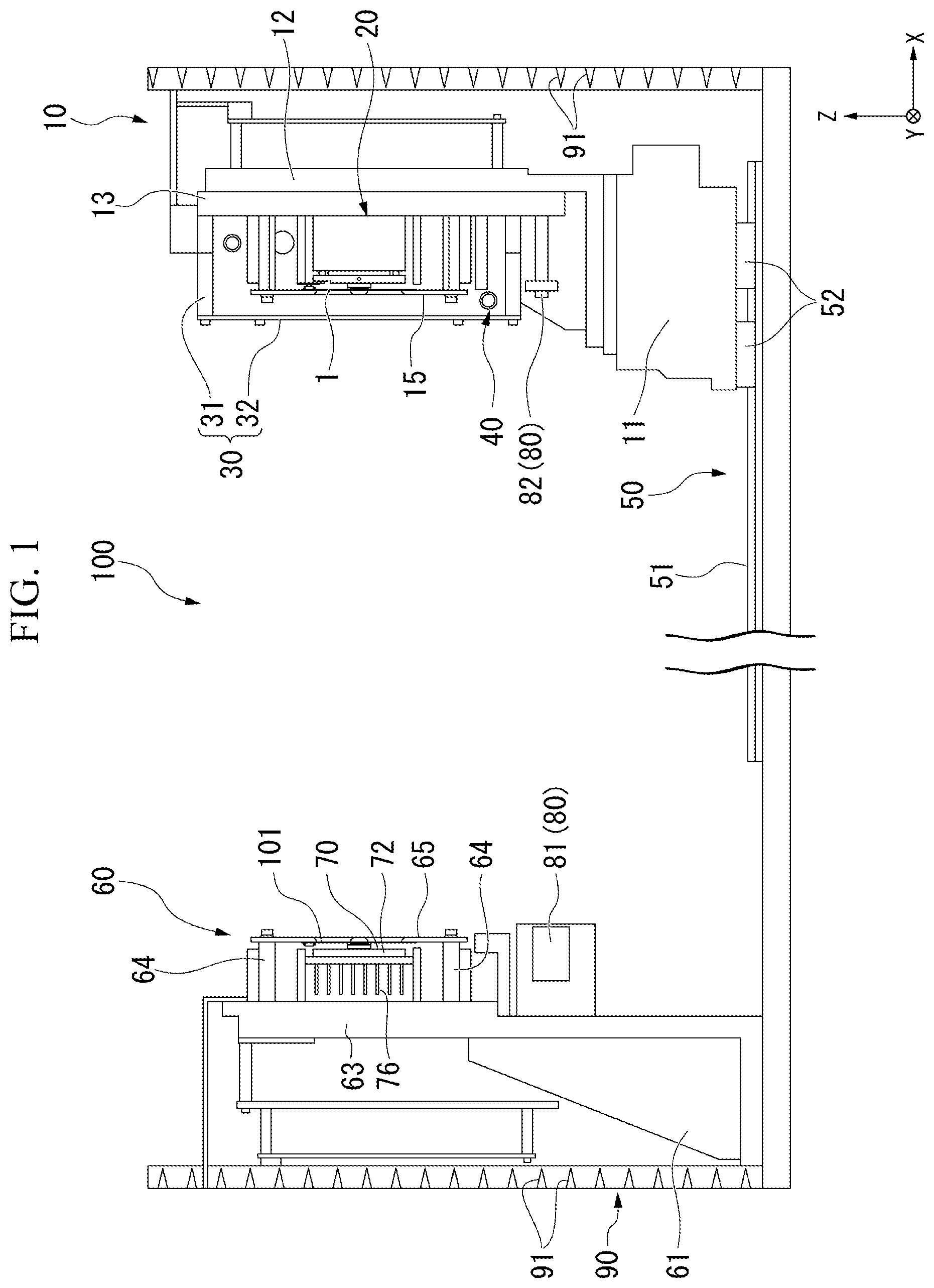 Patent US12092675 Figure 1 – Evaluation device of radio communication module