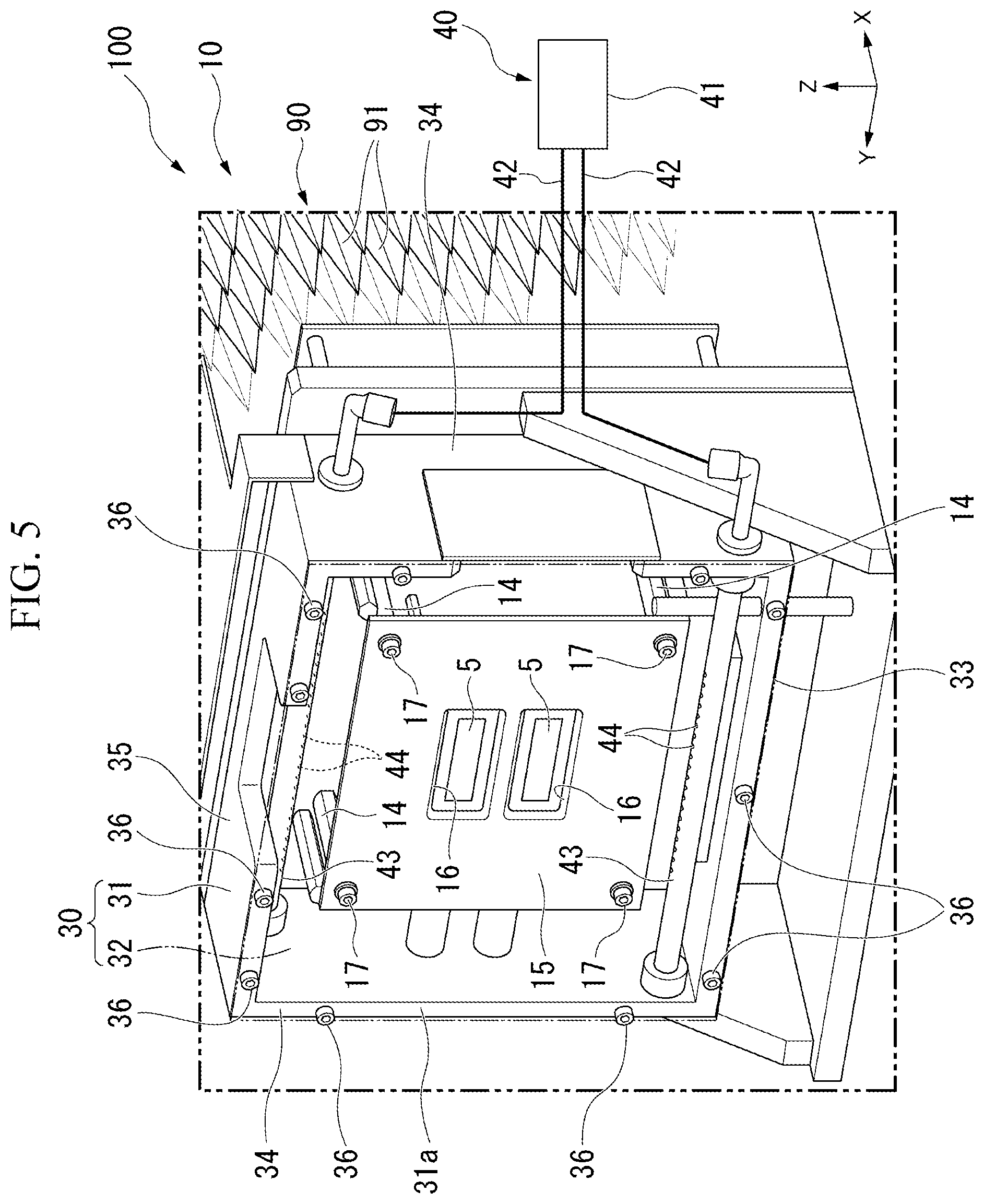 Patent US12092675 Figure 5 – Evaluation device of radio communication module