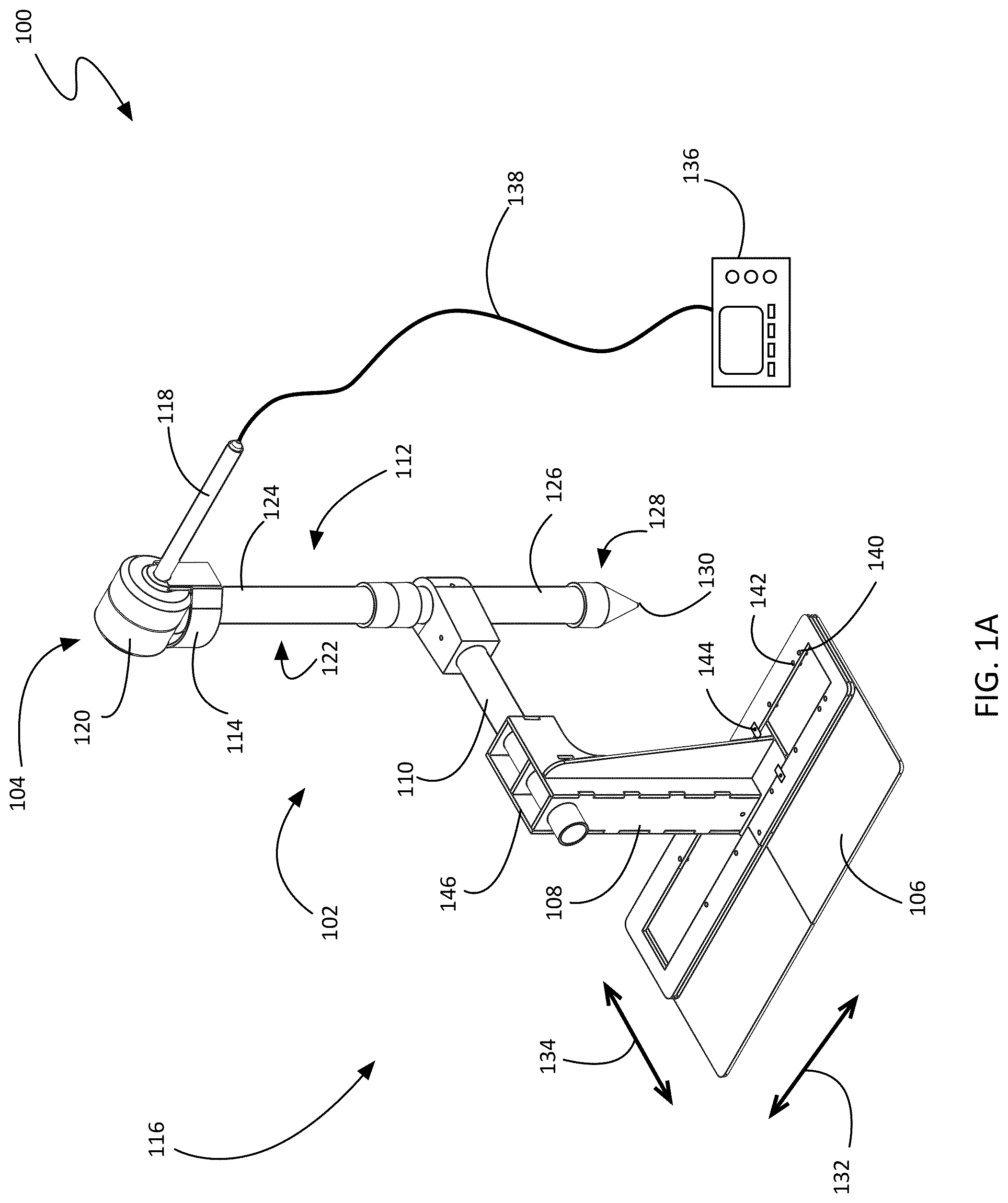 Patent US12092679 Figure 1 – Portable system for the validation of a semi-anechoic chamber