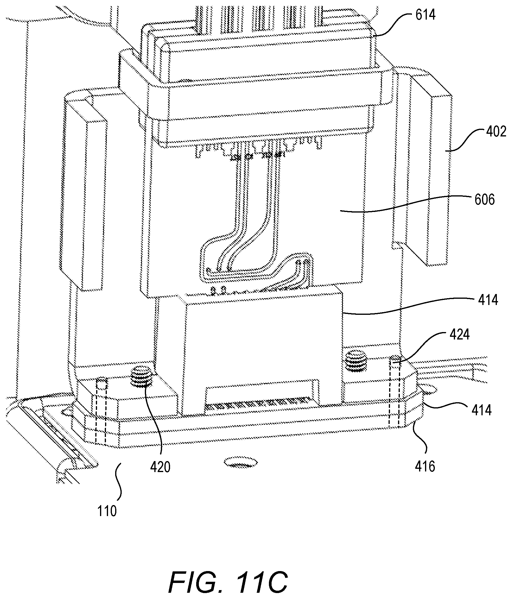 Patent US12092686 Figure 11 – Apparatus and method for electrically coupling a unit under test with a debugging component