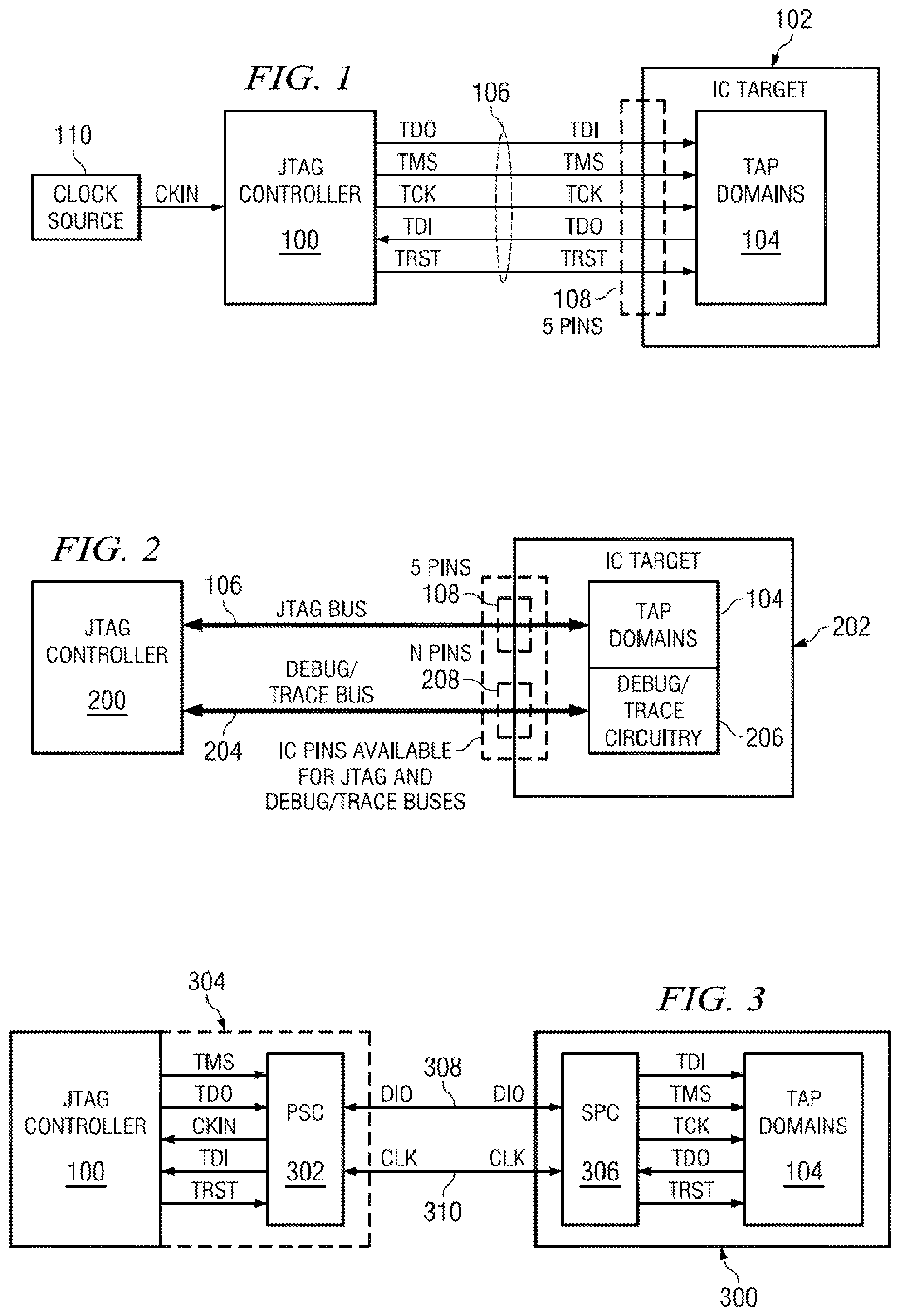 Patent US12092687 Figure 1 – Selectable JTAG or trace access with data store and output