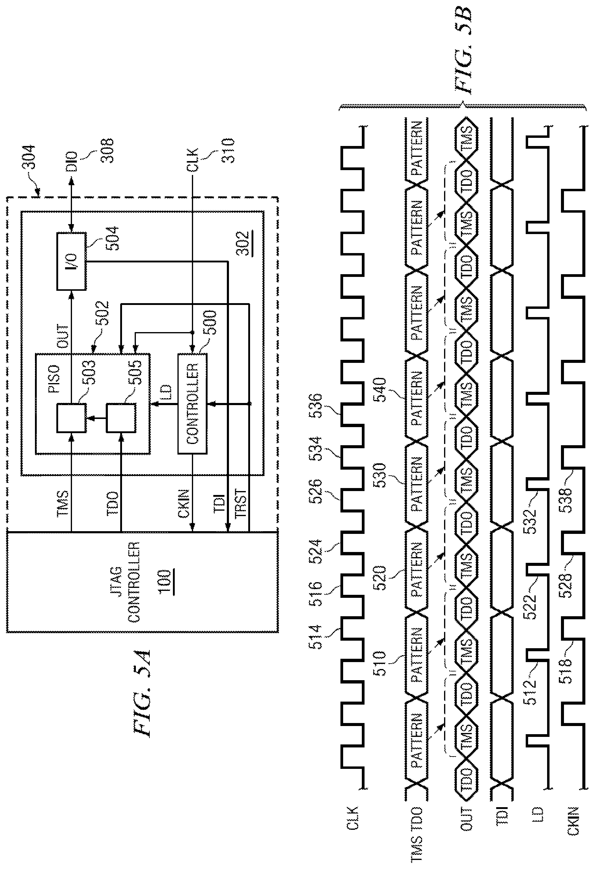 Patent US12092687 Figure 3 – Selectable JTAG or trace access with data store and output