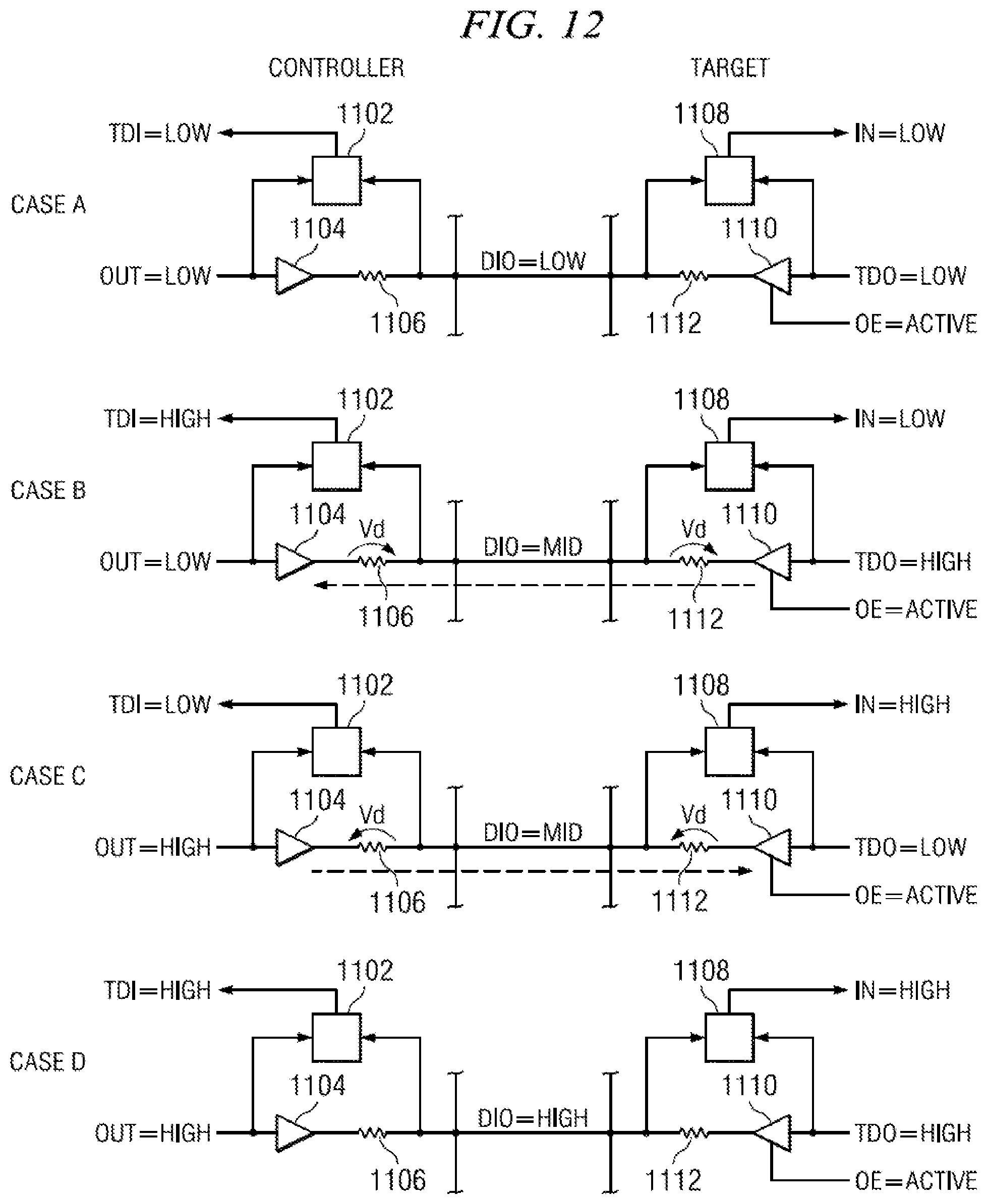 Patent US12092687 Figure 11 – Selectable JTAG or trace access with data store and output
