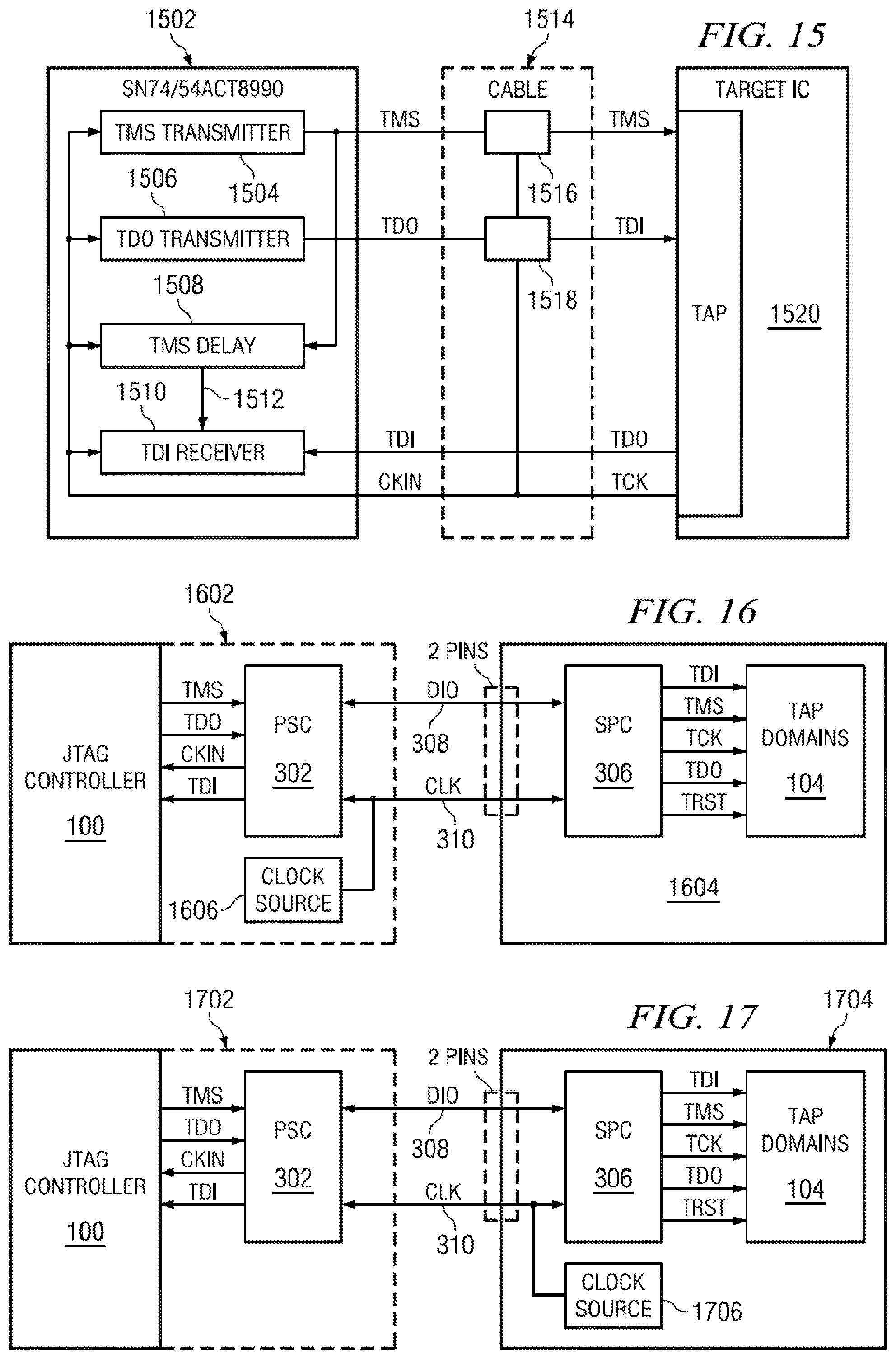Patent US12092687 Figure 15 – Selectable JTAG or trace access with data store and output