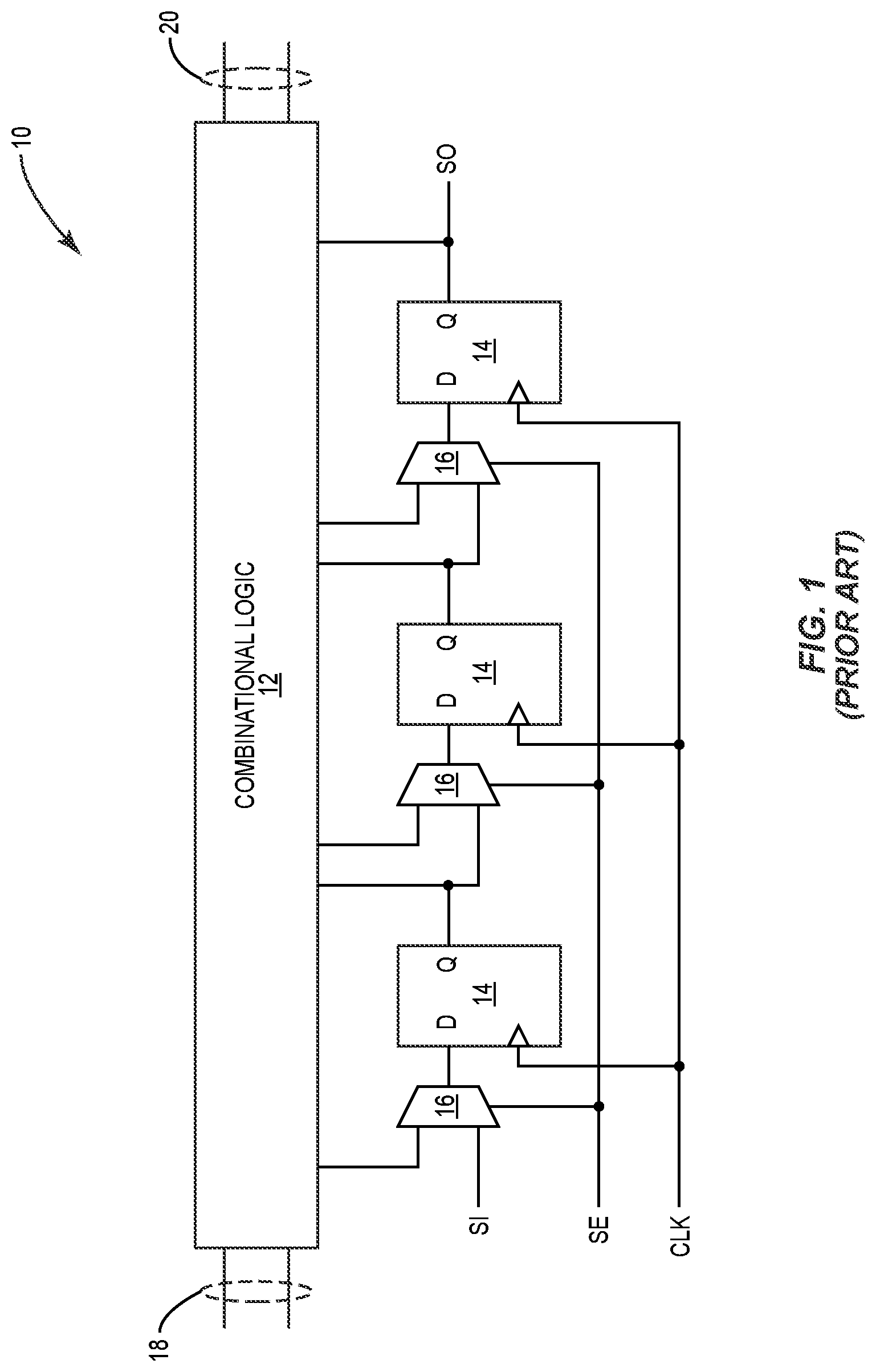 Patent US12092689 Figure 1 – Scan test in a single-wire bus circuit