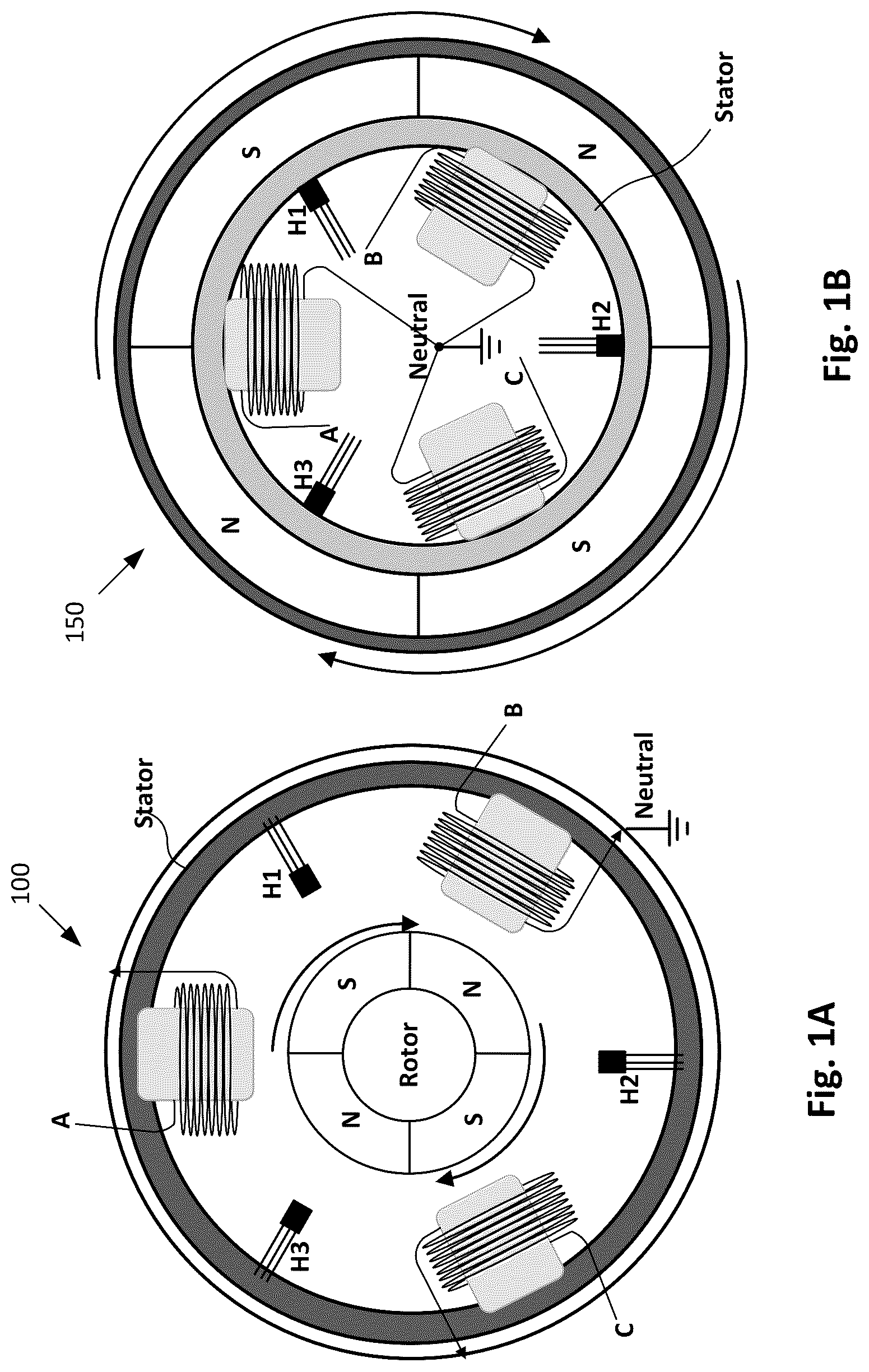Patent US12092693 Figure 1 – System and method for computing direct quadrature zero resultant drive vector using rotor position