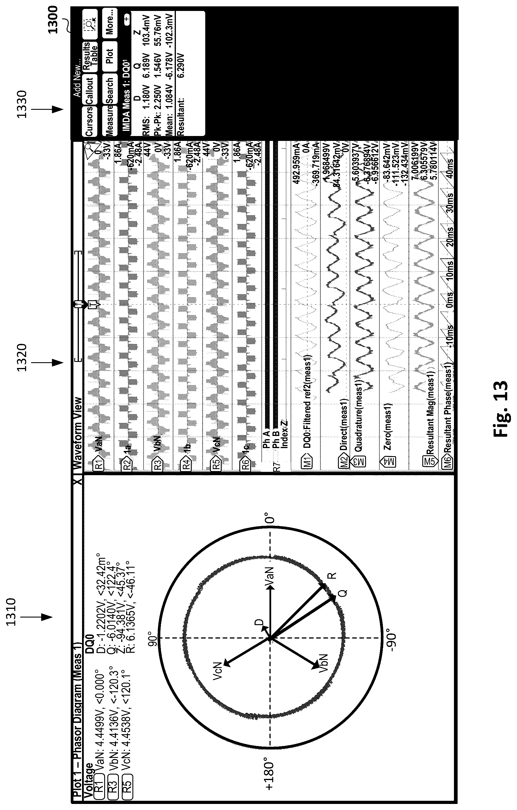 Patent US12092693 Figure 14 – System and method for computing direct quadrature zero resultant drive vector using rotor position