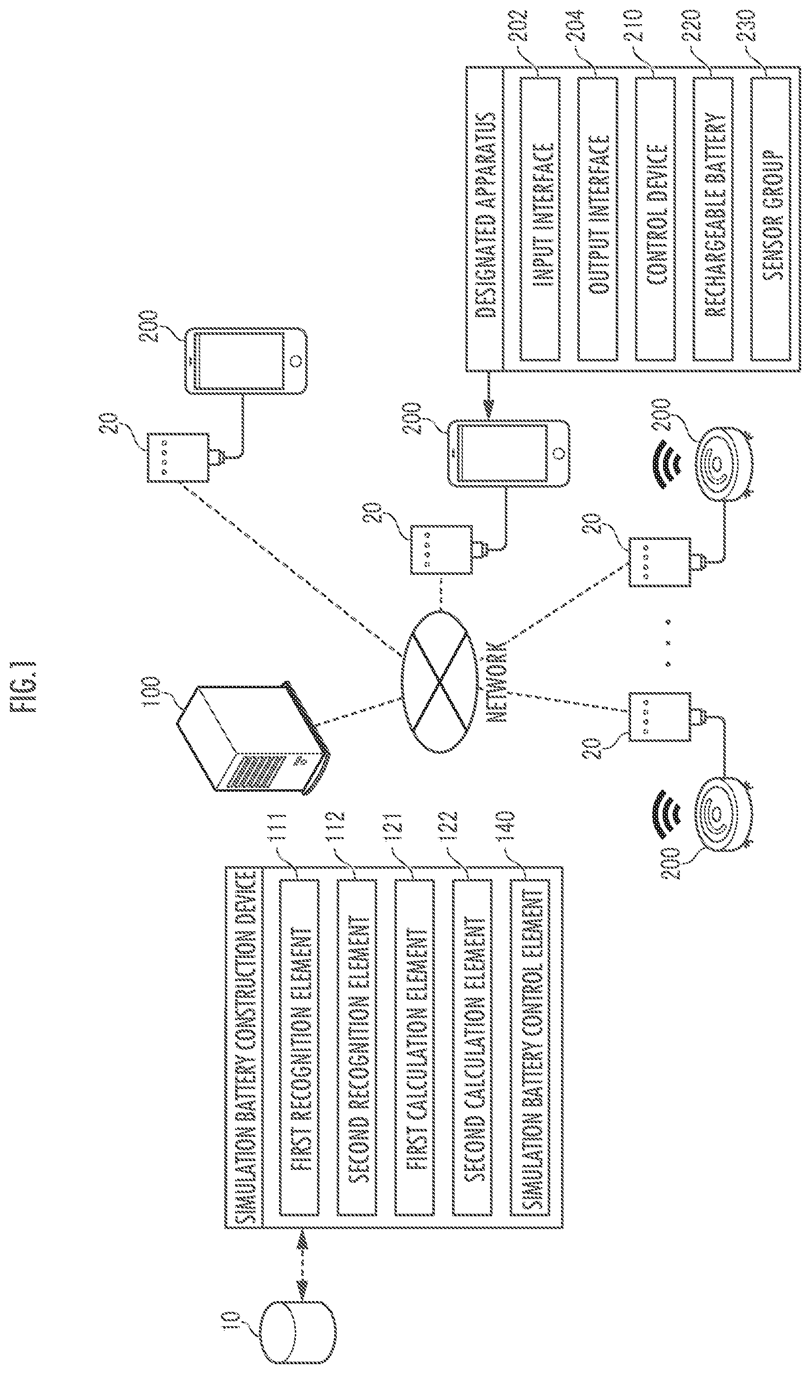 Patent US12092696 — Simulated battery construction method and simulated battery construction device — Figure 1