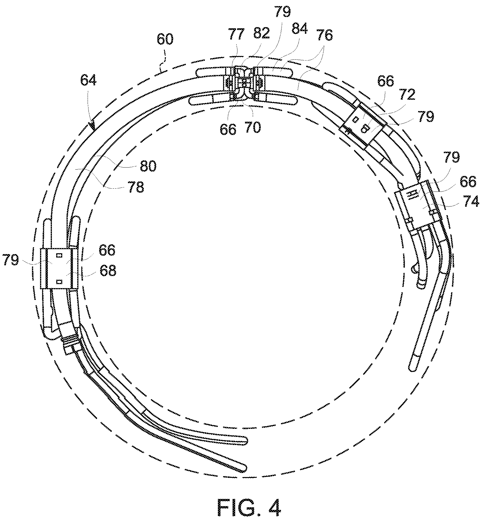 Patent US12092713 Figure 4 – Gradient cooling manifold assembly having additively manufactured manifolds