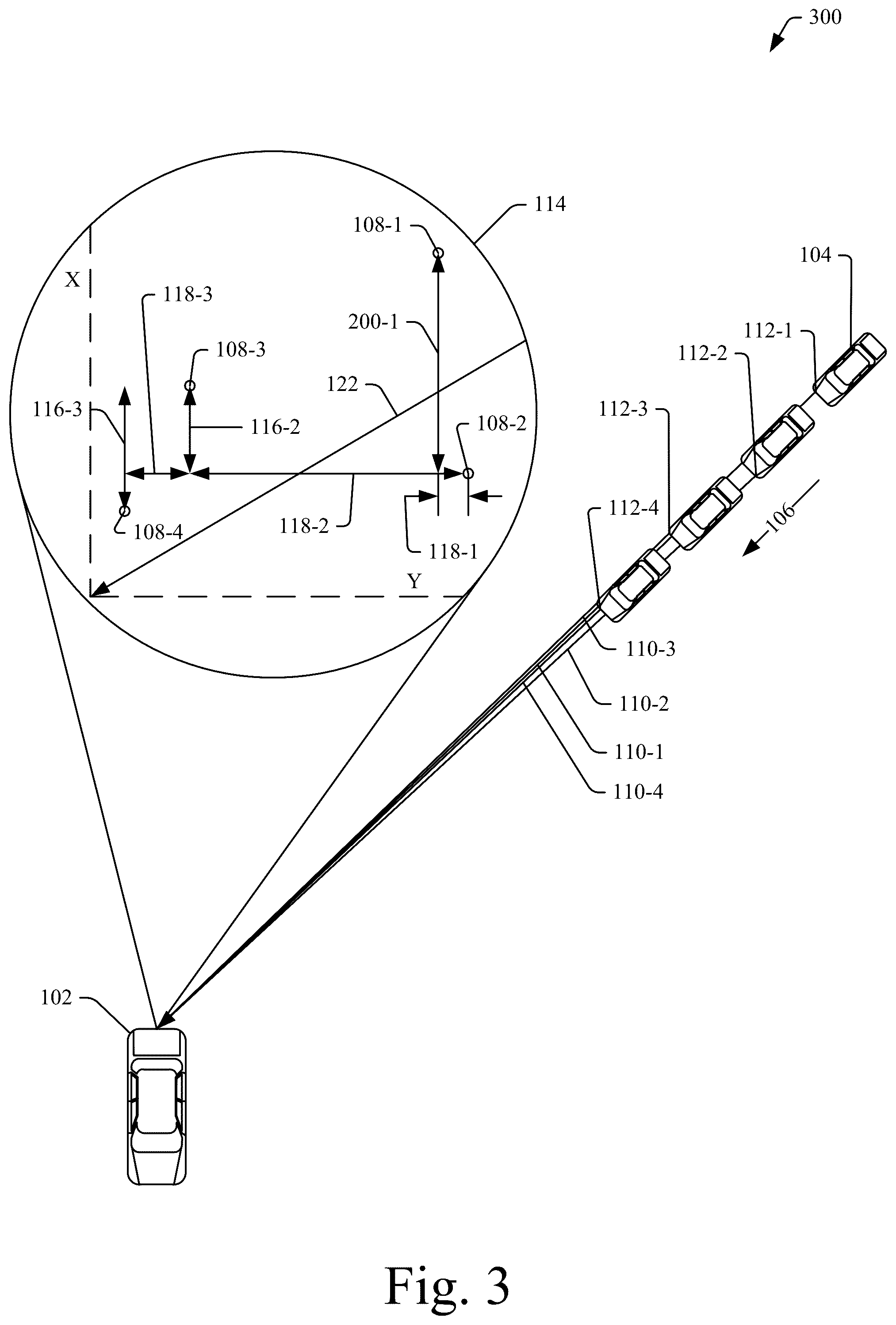 Patent US12092723 Figure 3 – Target-velocity estimation using position variance