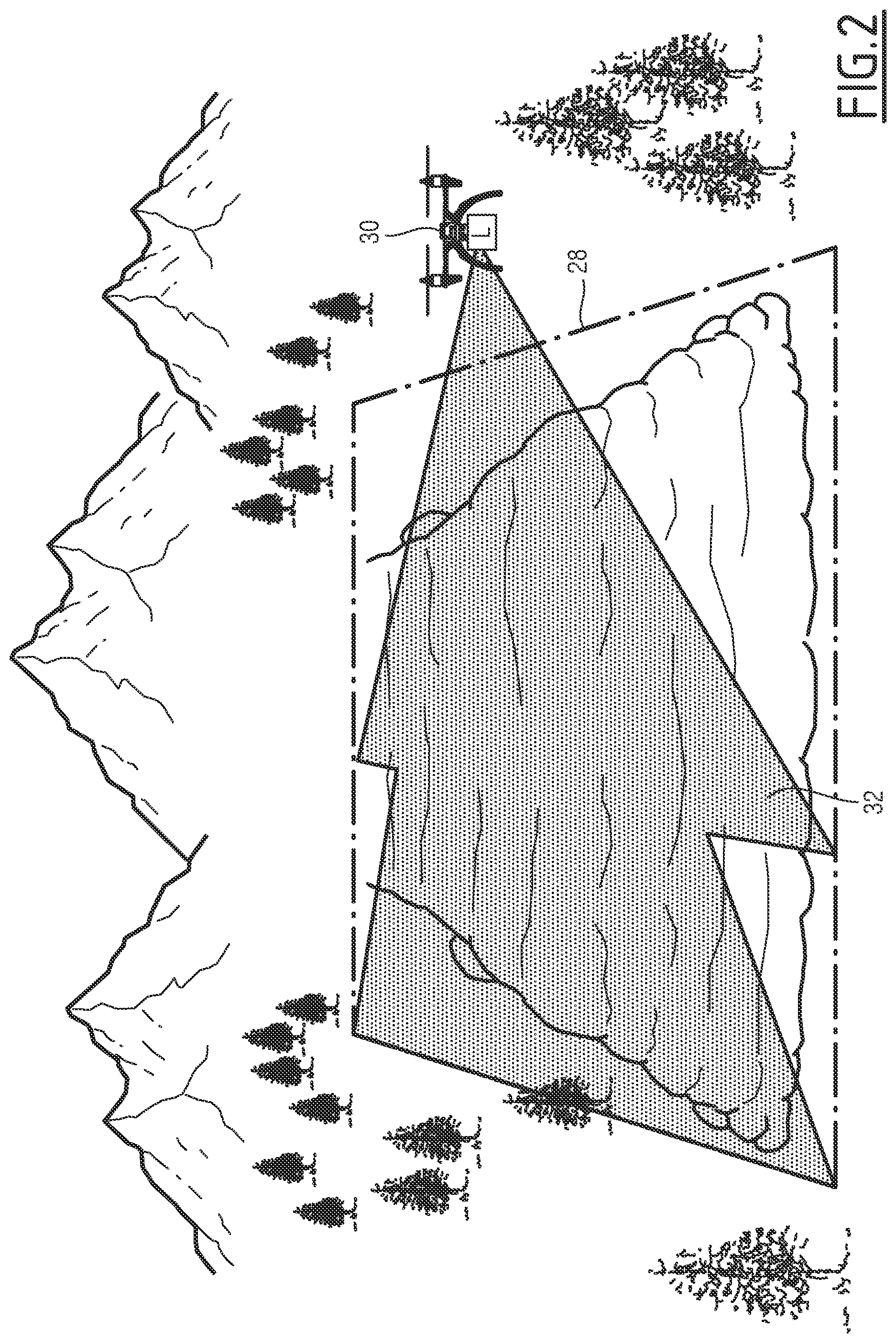 Patent US12092748 Figure 2 – System and method for locating sunken element in a predetermined search zone