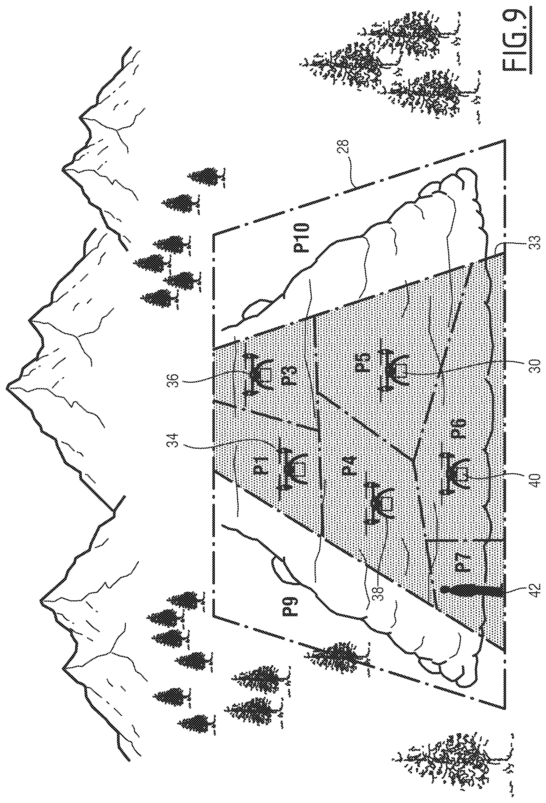 Patent US12092748 Figure 9 – System and method for locating sunken element in a predetermined search zone