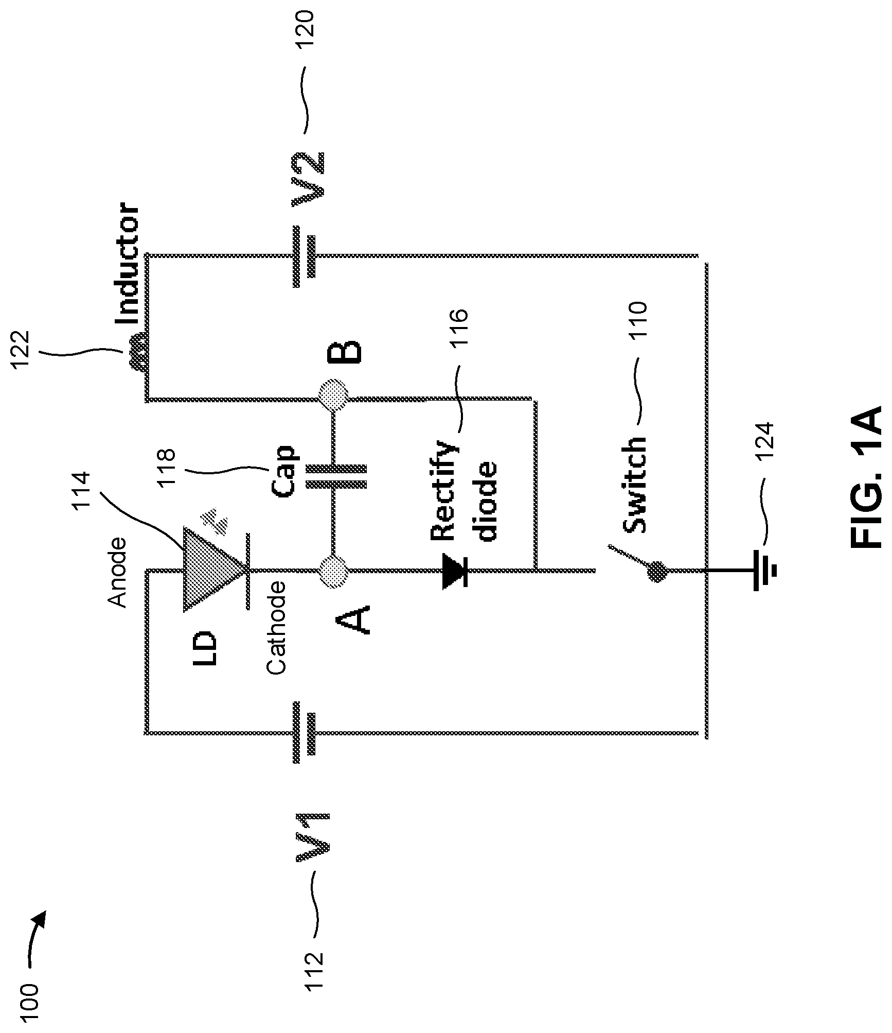 Patent US12092768 Figure 1 – Rectangular pulse driving circuit using cathode pre-charge and cathode-pull compensation