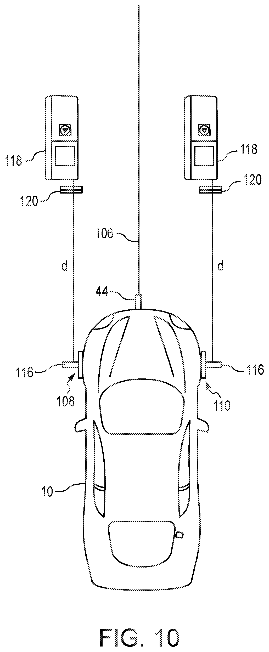 Patent US12092770 Figure 7 – System and apparatus for determining a vehicle centerline