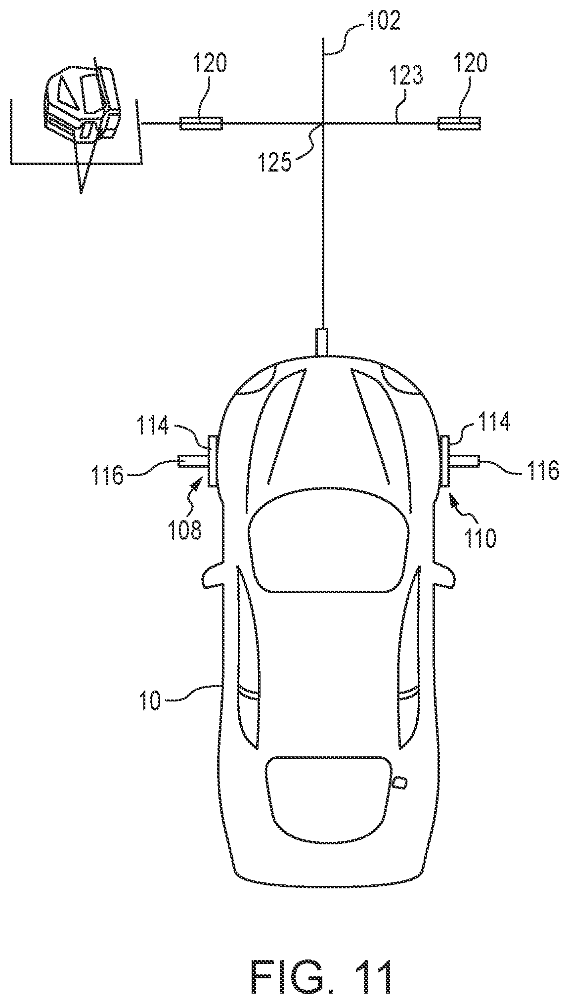 Patent US12092770 Figure 8 – System and apparatus for determining a vehicle centerline