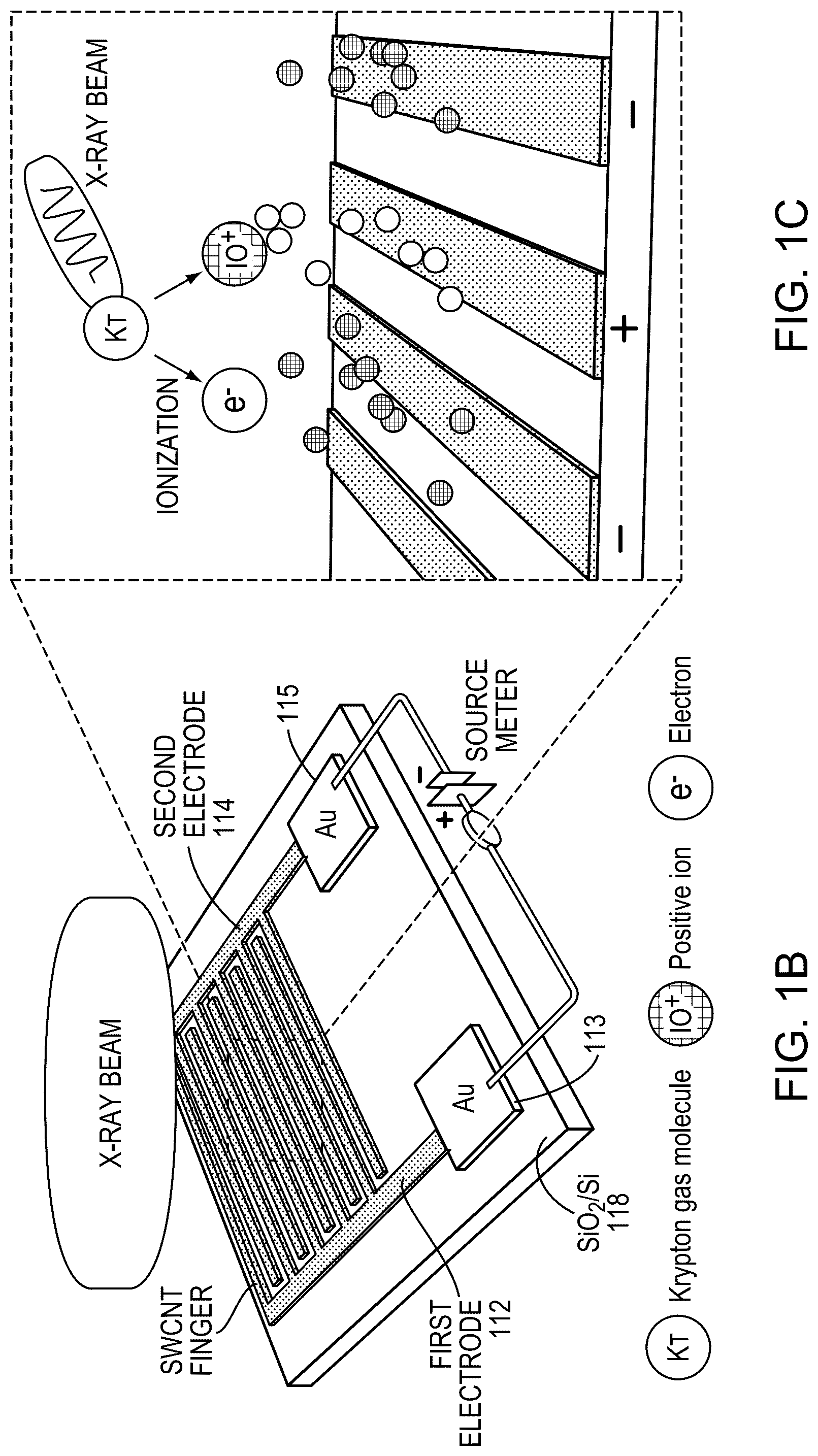 Patent US12092773 Figure 2 – X-ray detector with interdigitated network