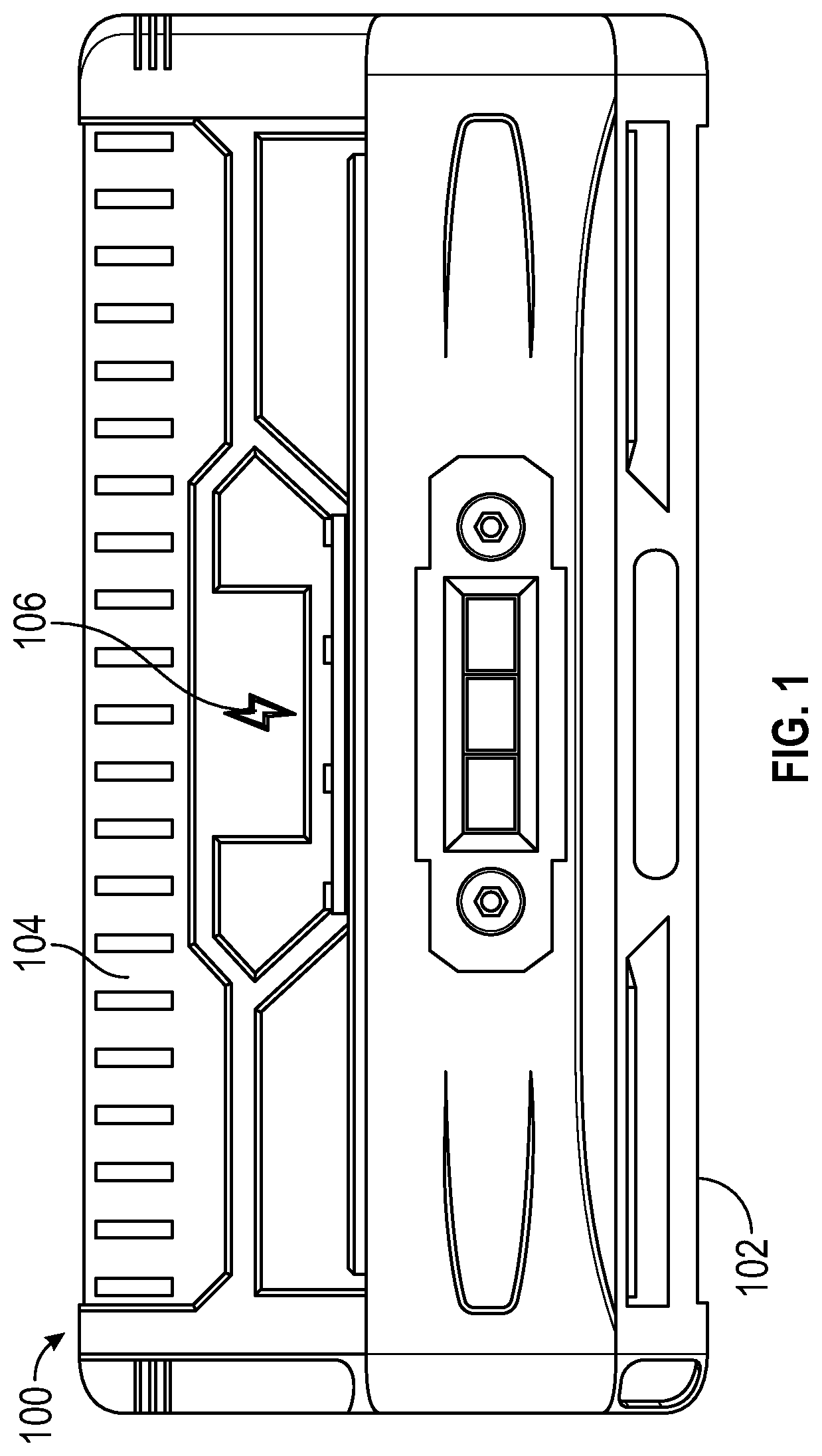 Patent US12092785 Figure 1 – Apparatus, methods, and techniques of obscured feature detection with live wire detection