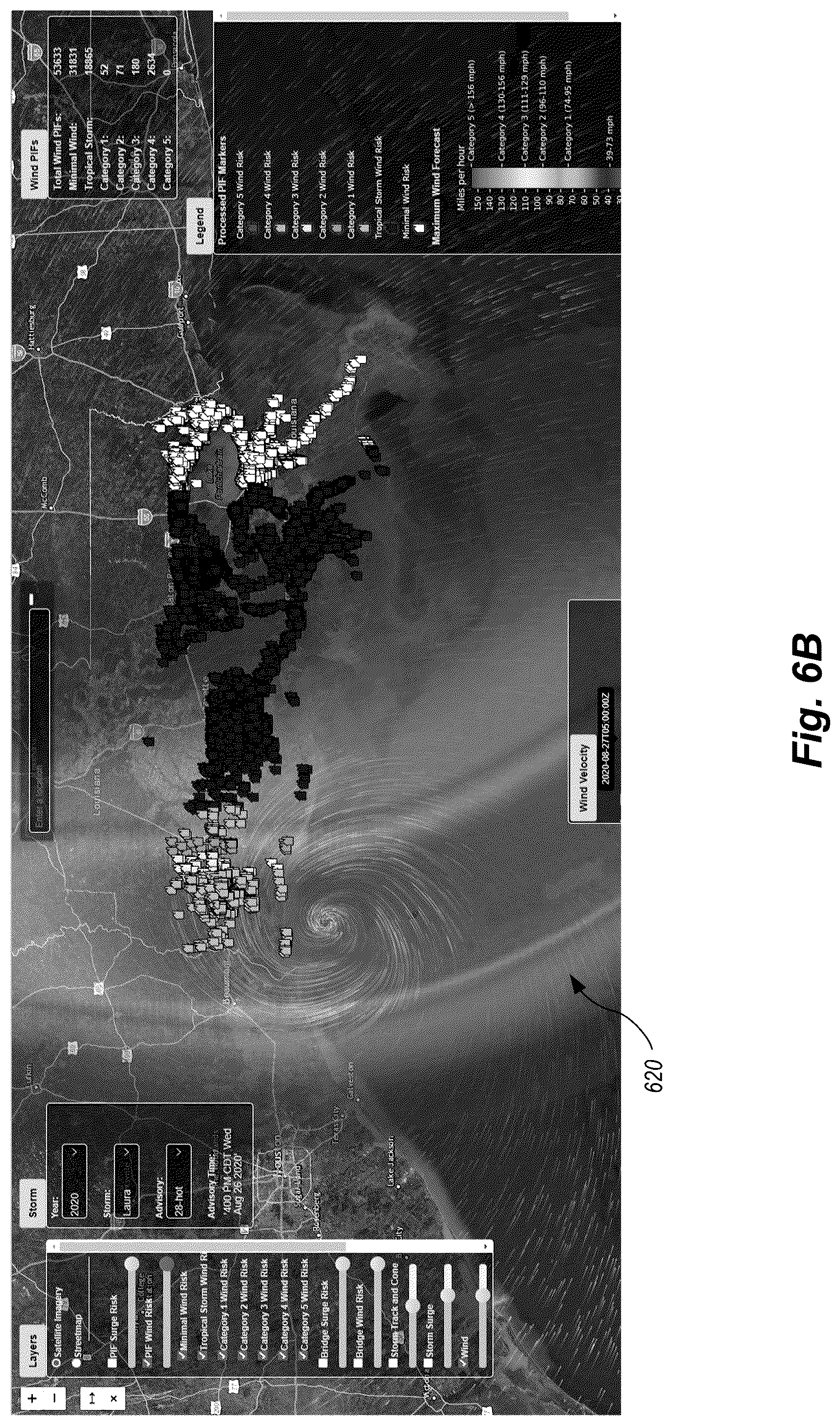 Patent US12092788 Figure 7 – Representation of wind field based on model blending and data interpolation