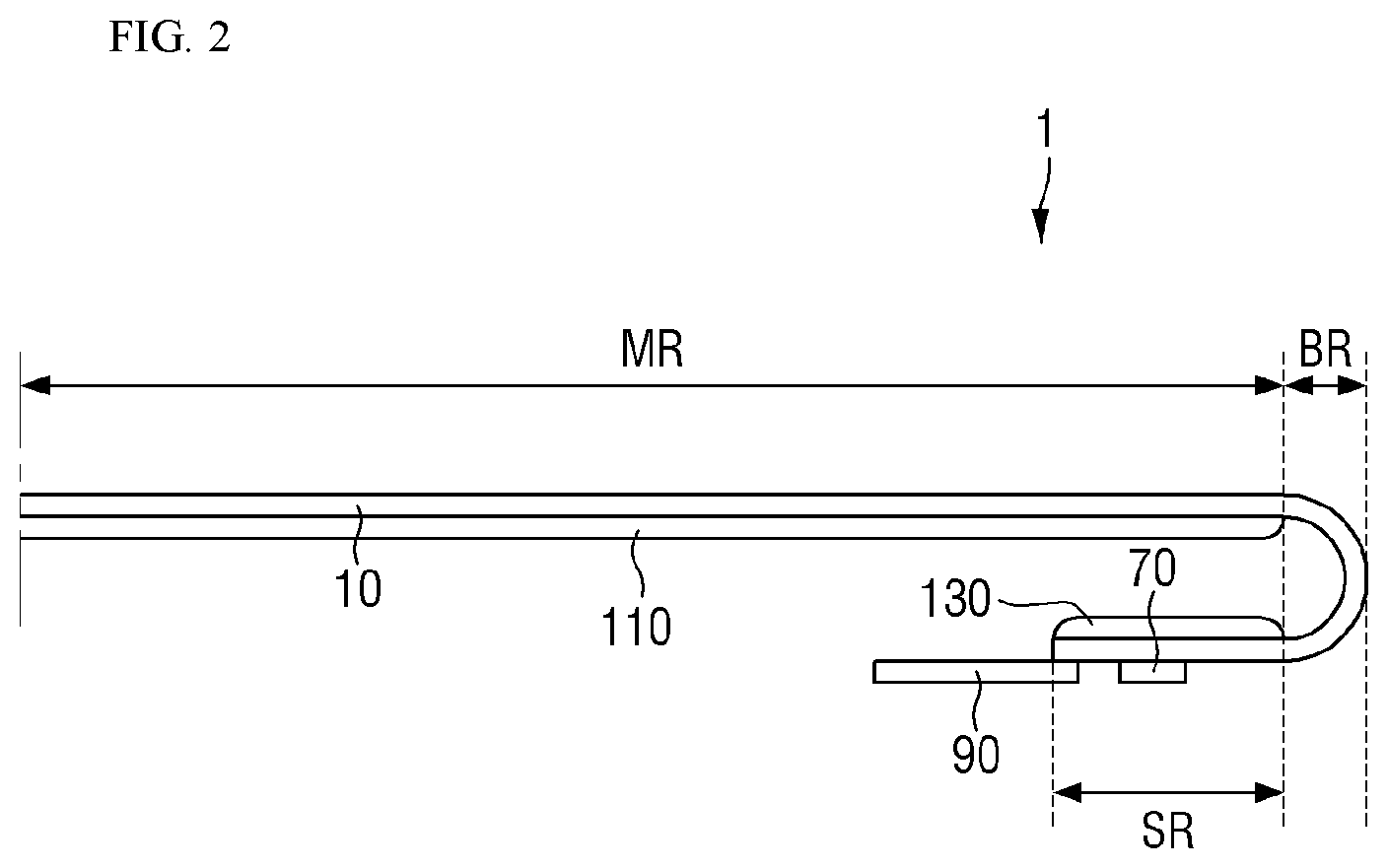 Patent US12092795 Figure 2 – Display device and method of manufacturing the same