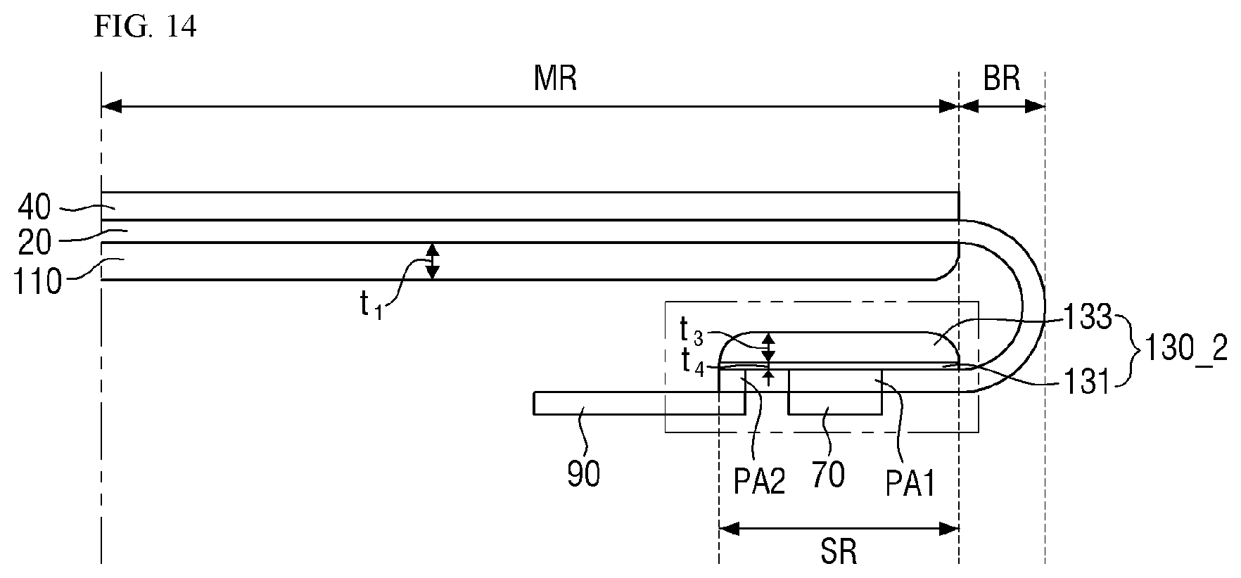 Patent US12092795 Figure 15 – Display device and method of manufacturing the same