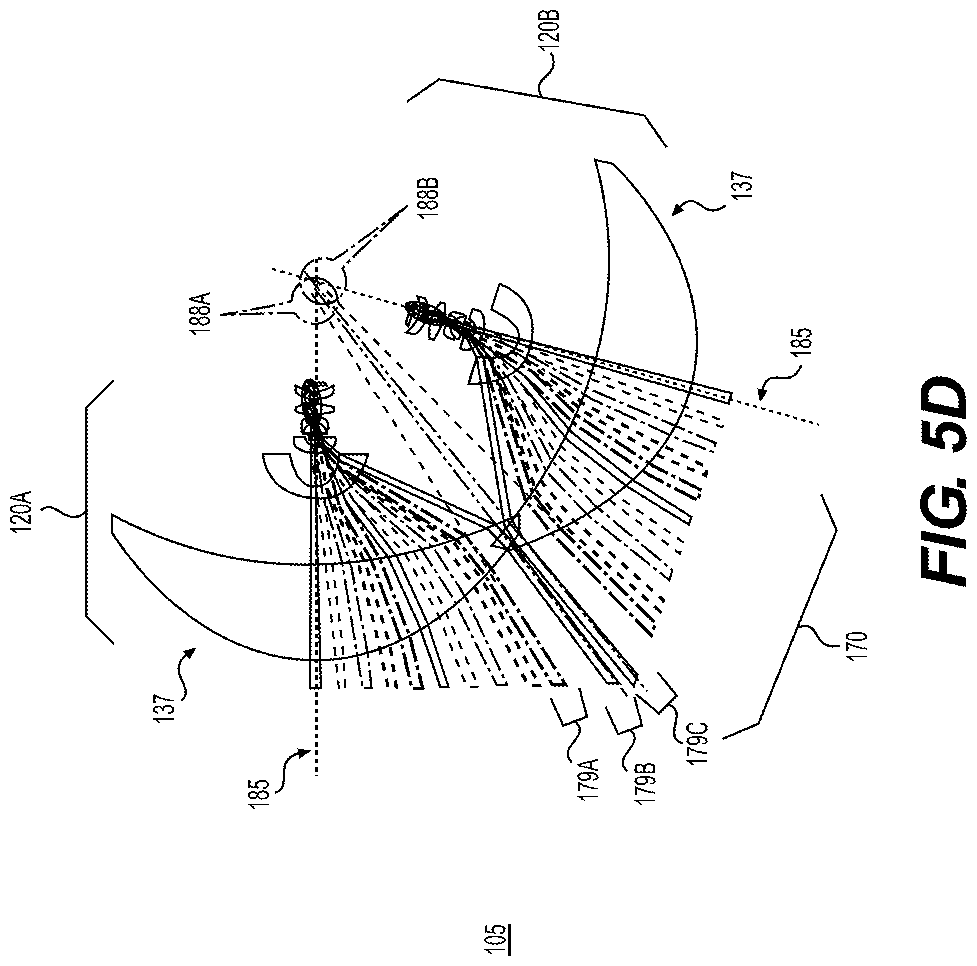 Patent US12092800 Figure 9 – Opto-mechanics of panoramic capture devices with abutting cameras