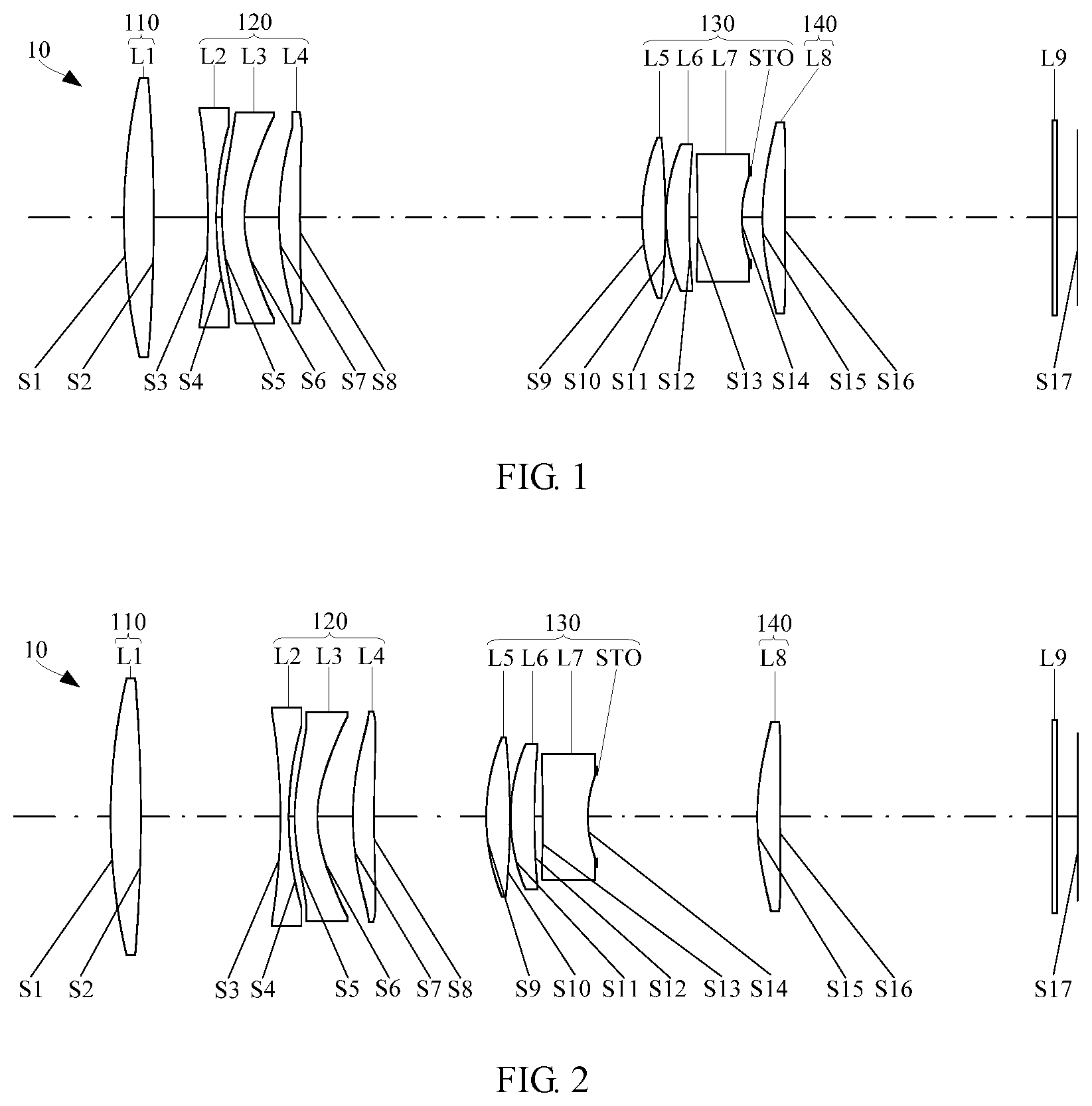Patent US12092801 Figure 1 – Optical system, imaging module and electronic device