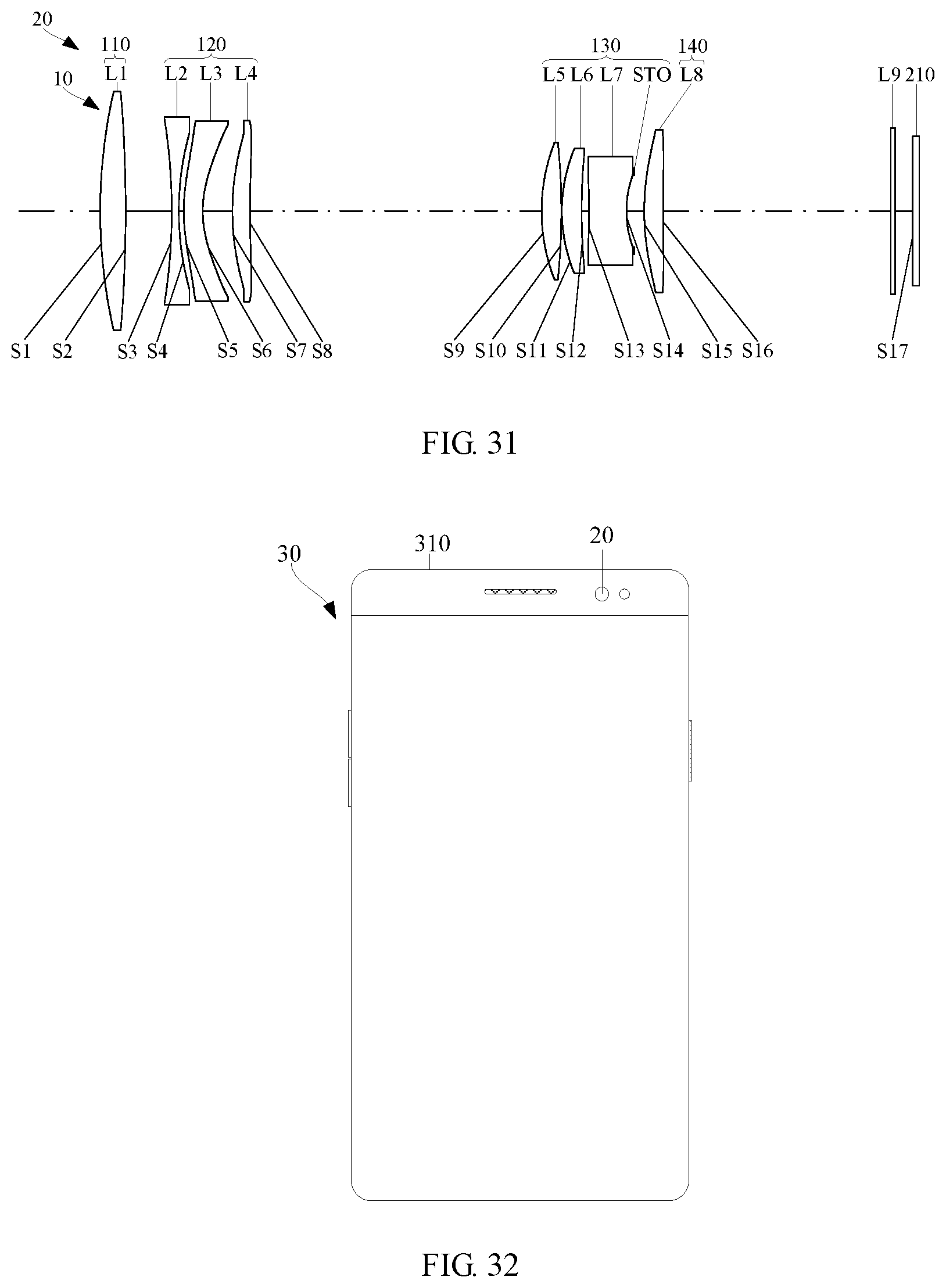 Patent US12092801 Figure 14 – Optical system, imaging module and electronic device