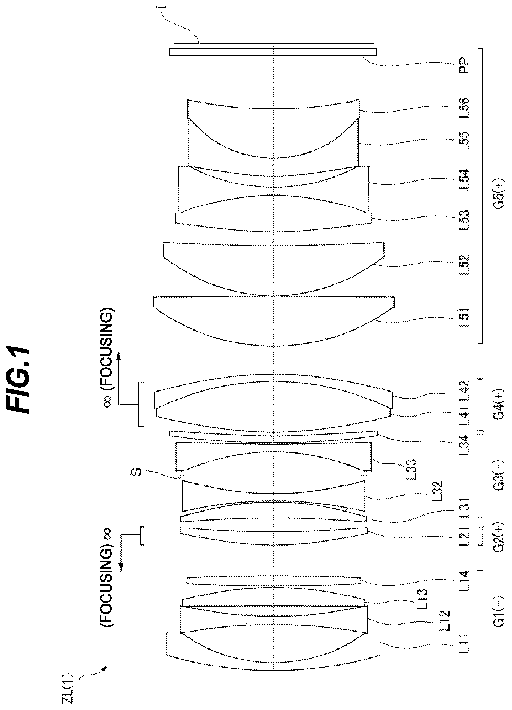 Patent US12092804 Figure 1 – Optical system, optical apparatus and method for manufacturing the optical system