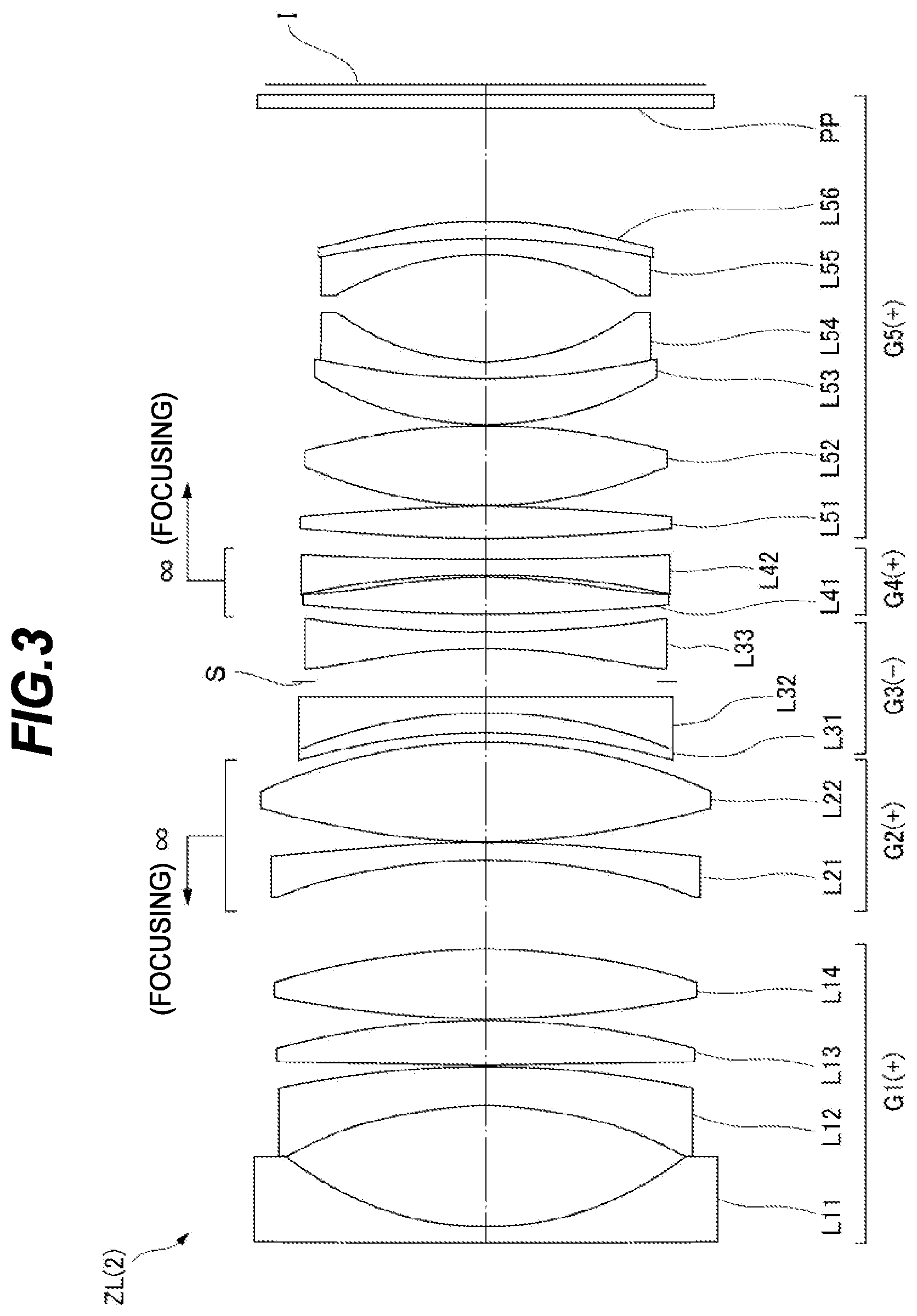 Patent US12092804 Figure 3 – Optical system, optical apparatus and method for manufacturing the optical system