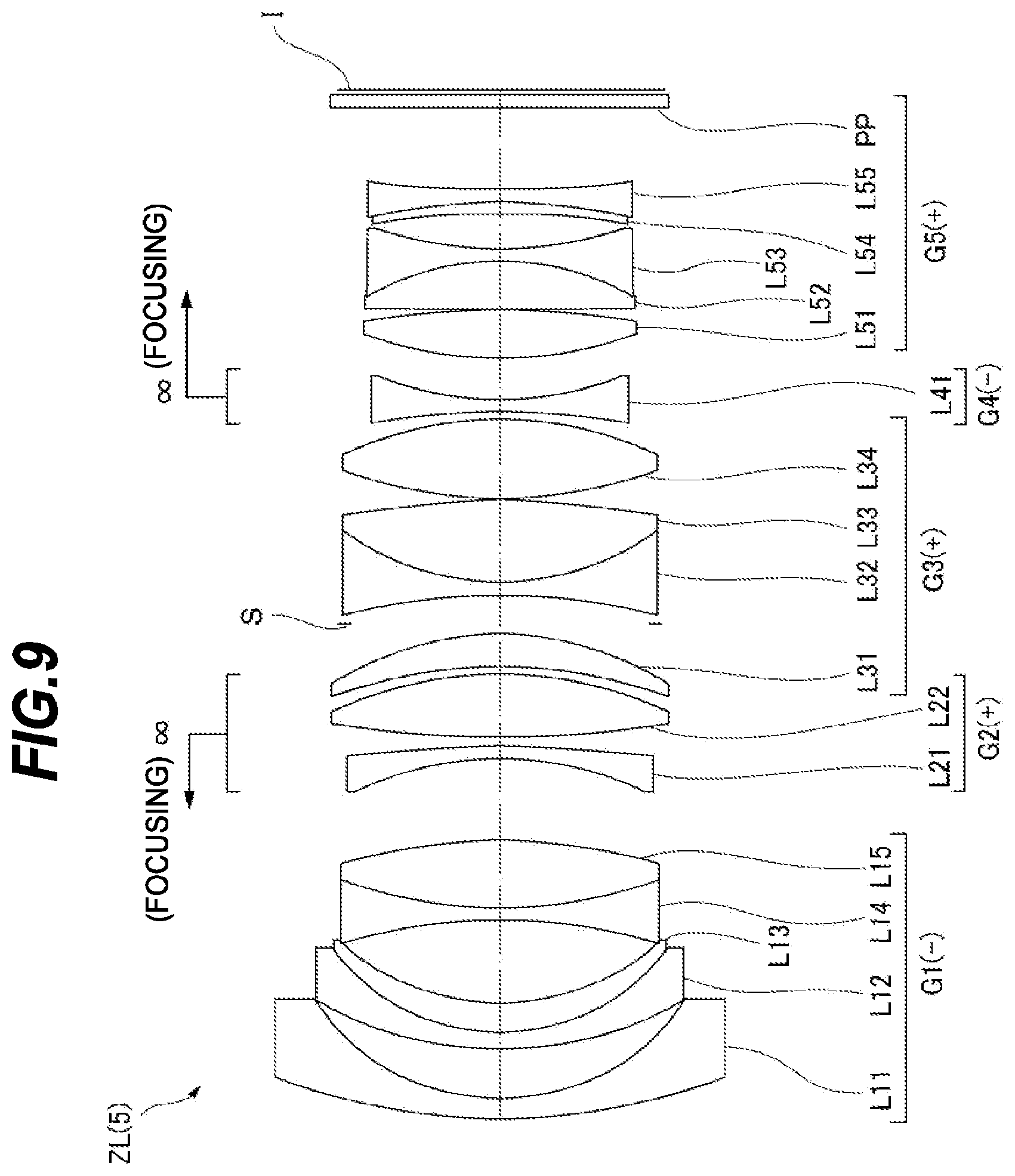 Patent US12092804 Figure 9 – Optical system, optical apparatus and method for manufacturing the optical system