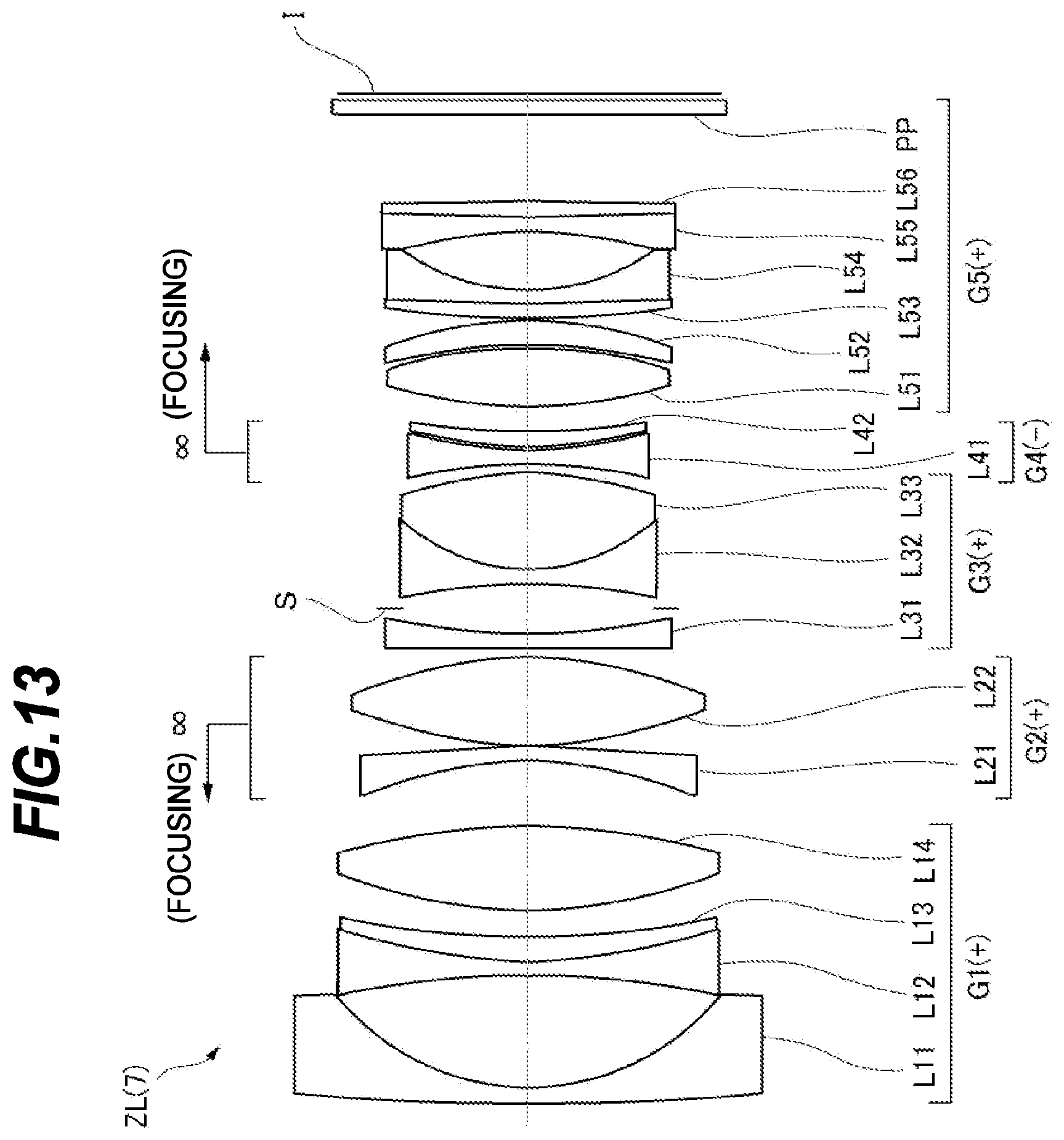Patent US12092804 Figure 13 – Optical system, optical apparatus and method for manufacturing the optical system