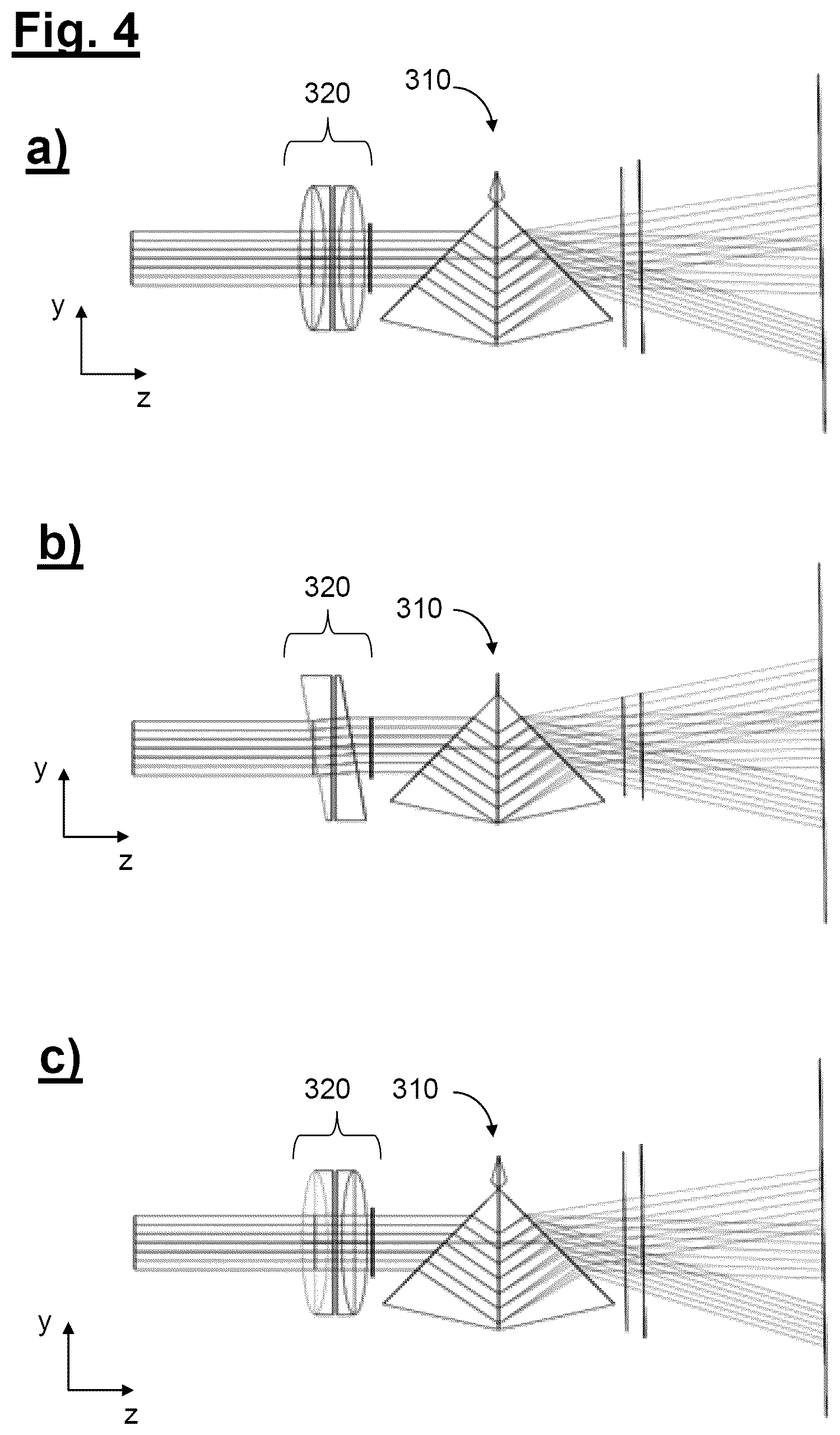 Patent US12092812 Figure 4 – Device for the two-dimensionally scanning beam deflection of a light beam