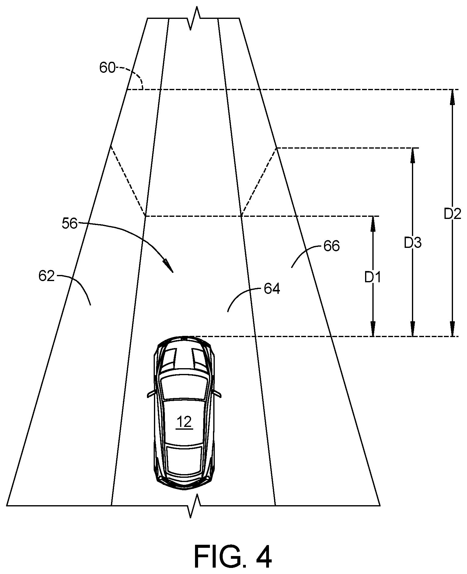 Patent US12092816 Figure 3 – Augmenting roadway markings and traffic signs for occupant awareness