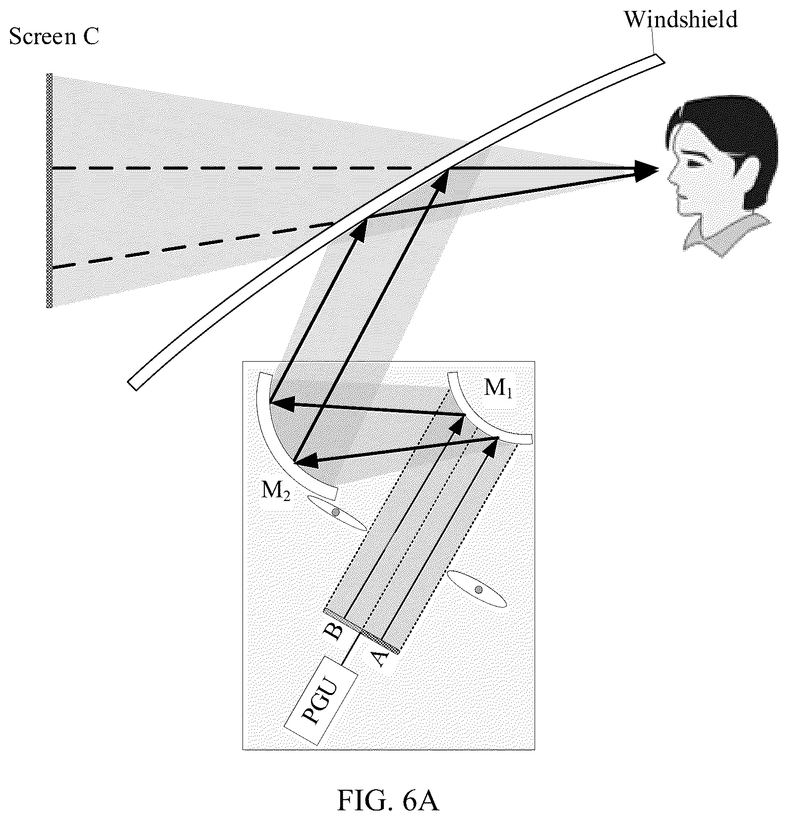 Patent US12092819 Figure 6 – Head-up display and head-up display method