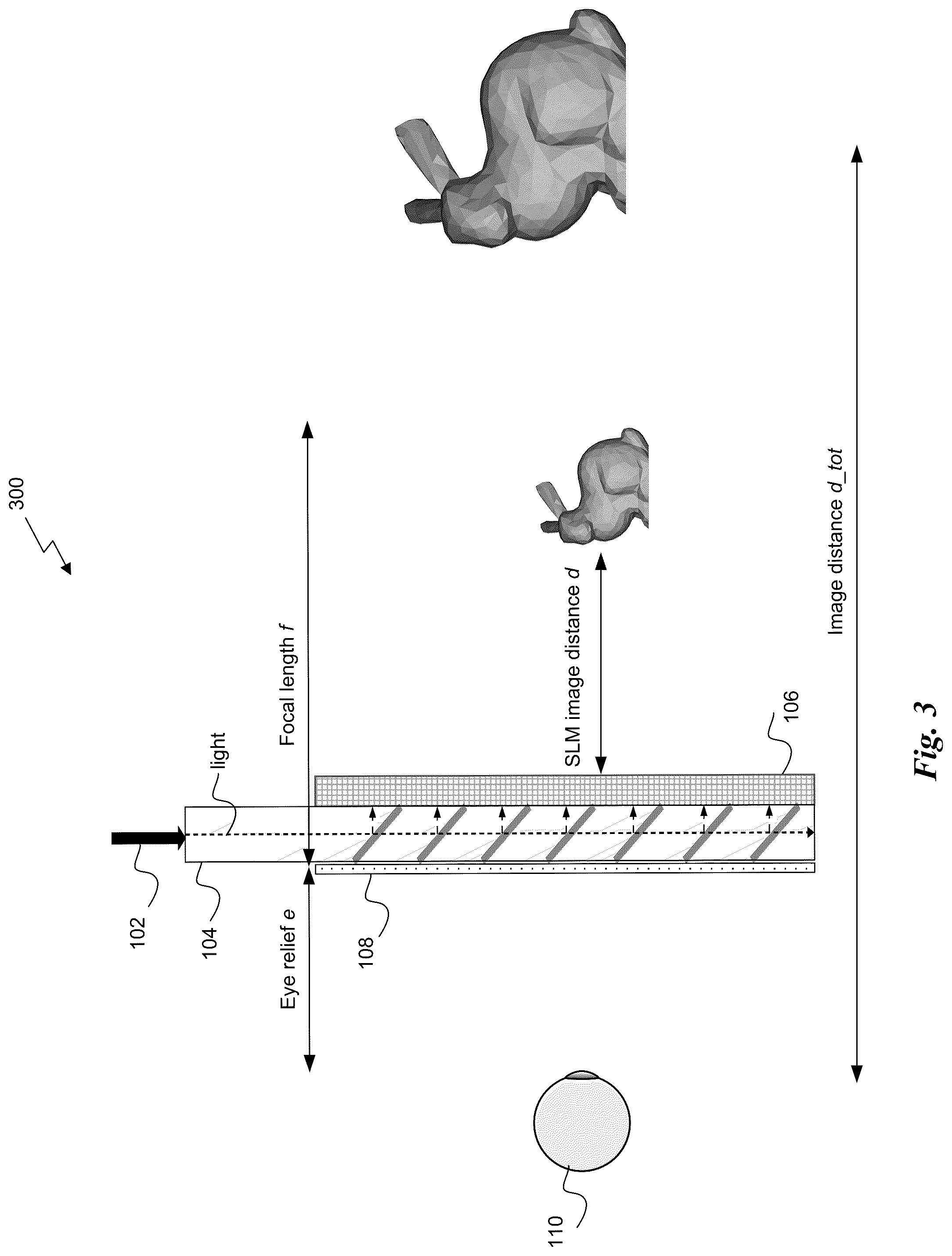 Patent US12092820 Figure 3 – Holographic virtual reality display