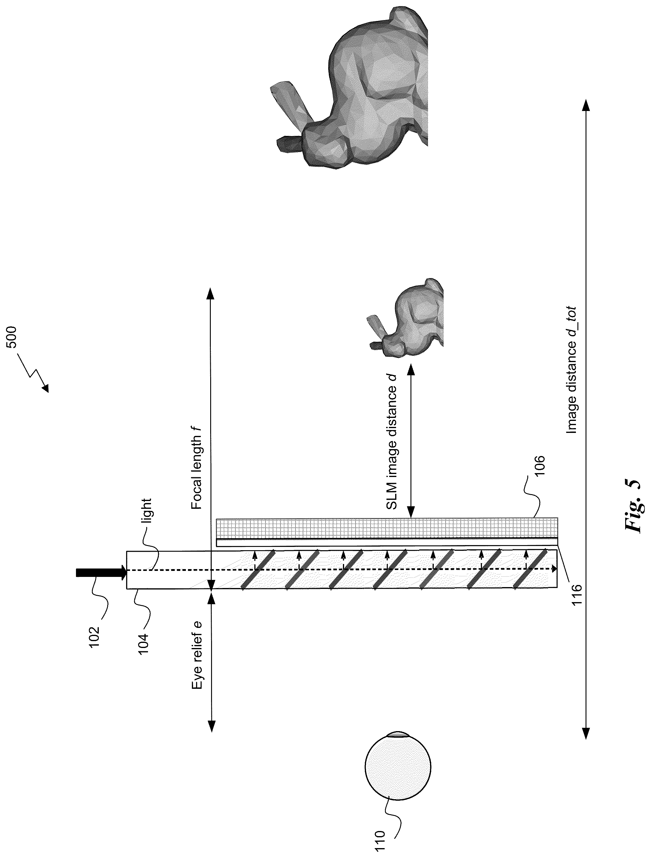 Patent US12092820 Figure 5 – Holographic virtual reality display