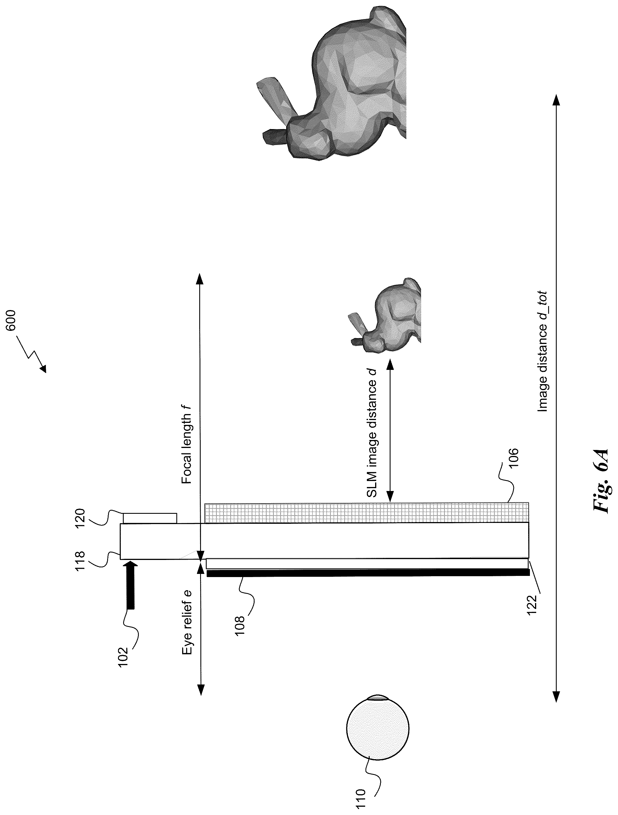 Patent US12092820 Figure 6 – Holographic virtual reality display