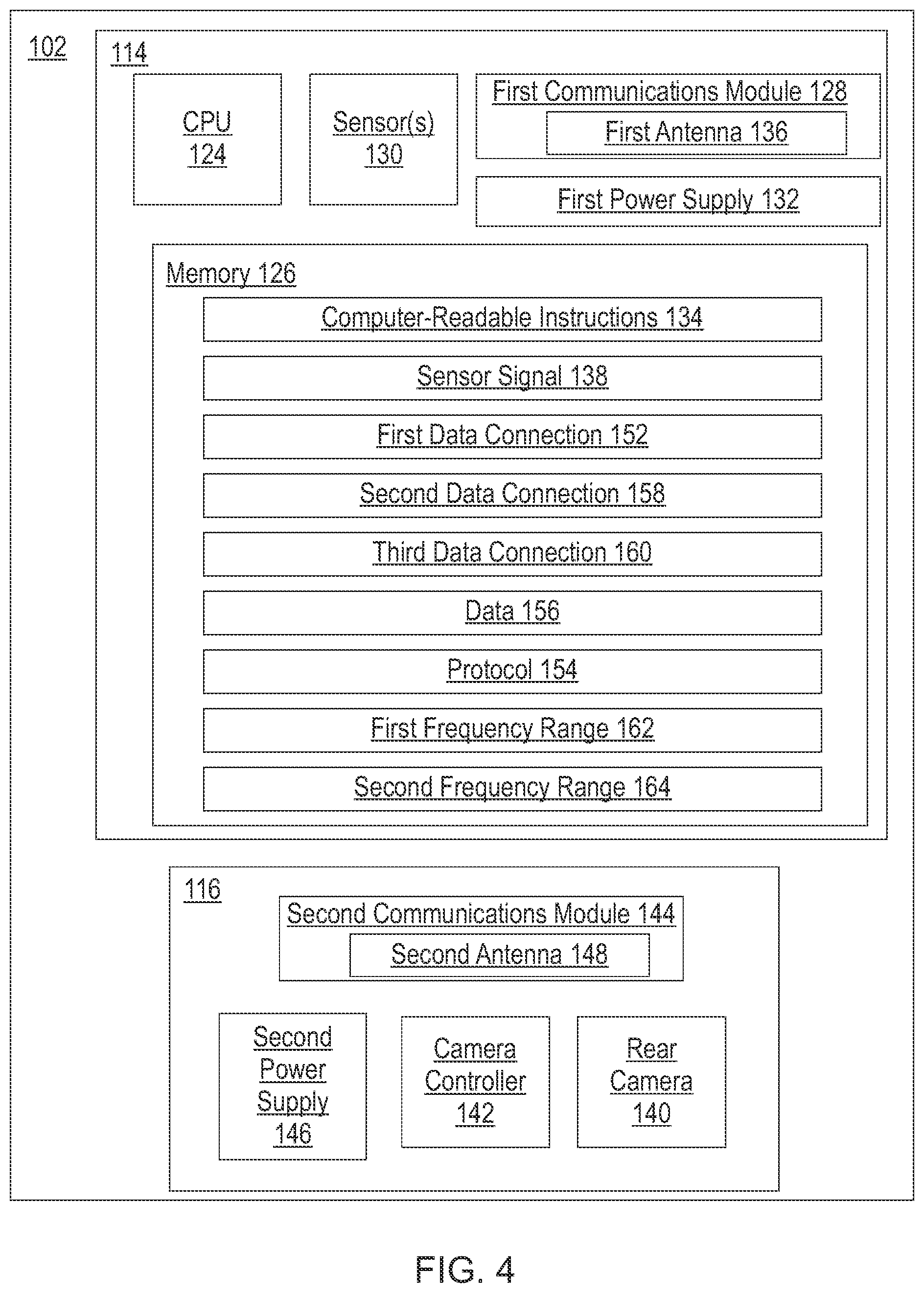 Patent US12092822 Figure 4 – Multi-antenna augmented reality display