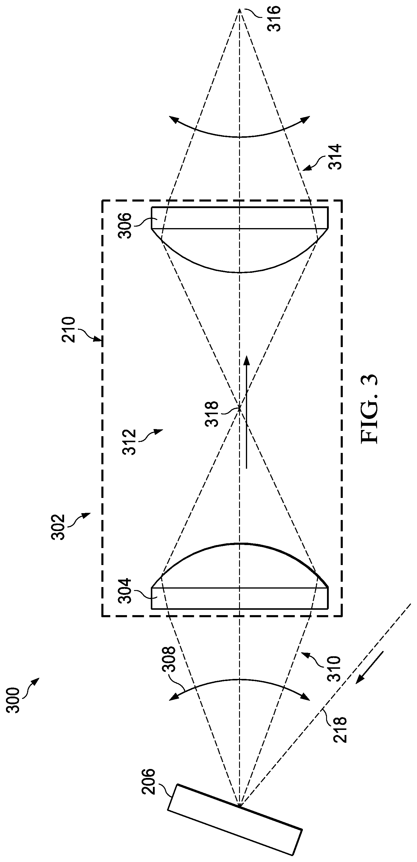 Patent US12092823 Figure 3 – Systems, devices, and methods for inputting light from a scanning laser projector into a waveguide