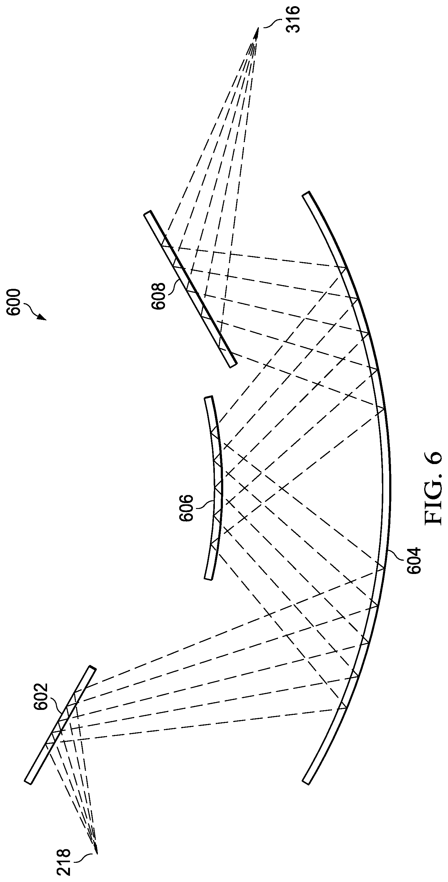 Patent US12092823 Figure 6 – Systems, devices, and methods for inputting light from a scanning laser projector into a waveguide