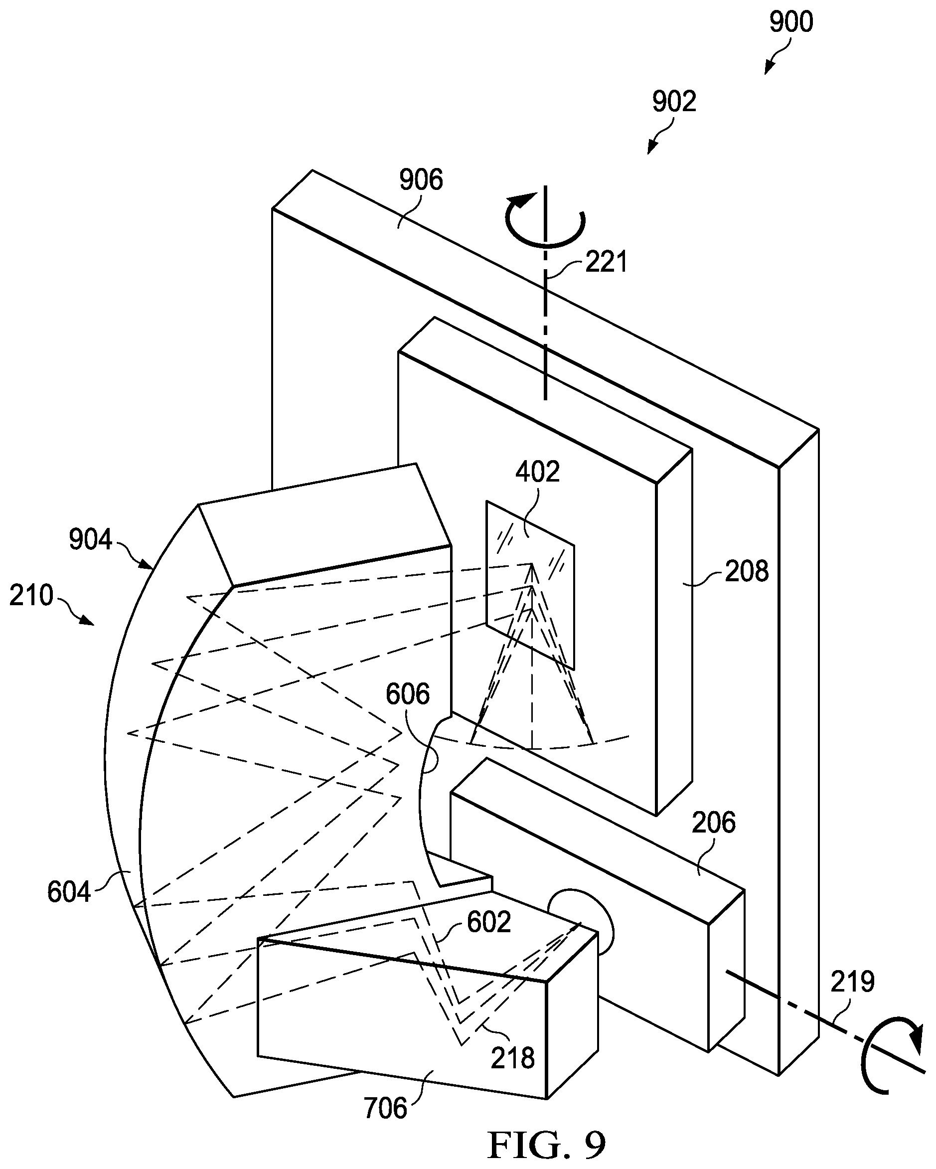 Patent US12092823 Figure 9 – Systems, devices, and methods for inputting light from a scanning laser projector into a waveguide