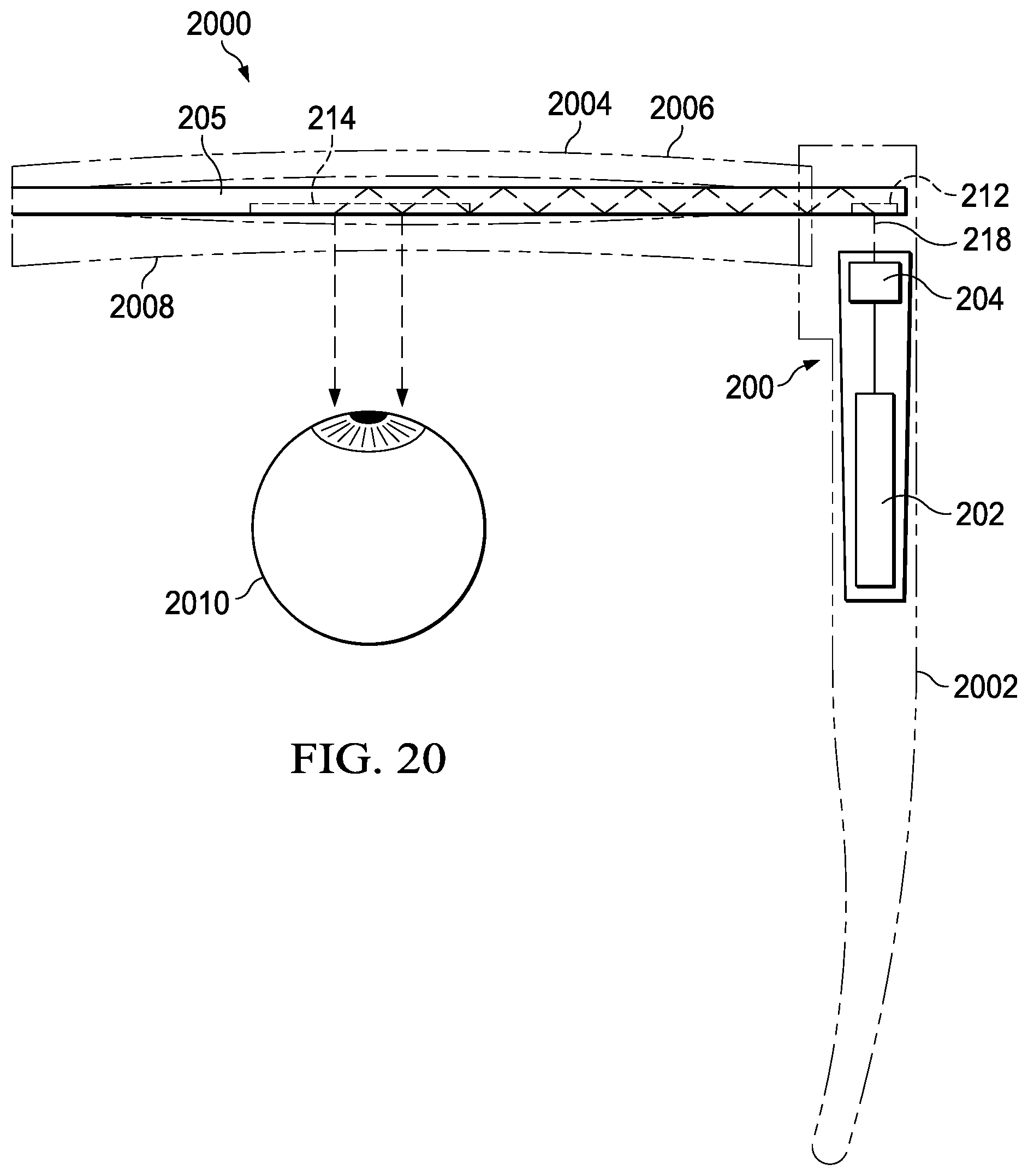 Patent US12092823 Figure 16 – Systems, devices, and methods for inputting light from a scanning laser projector into a waveguide