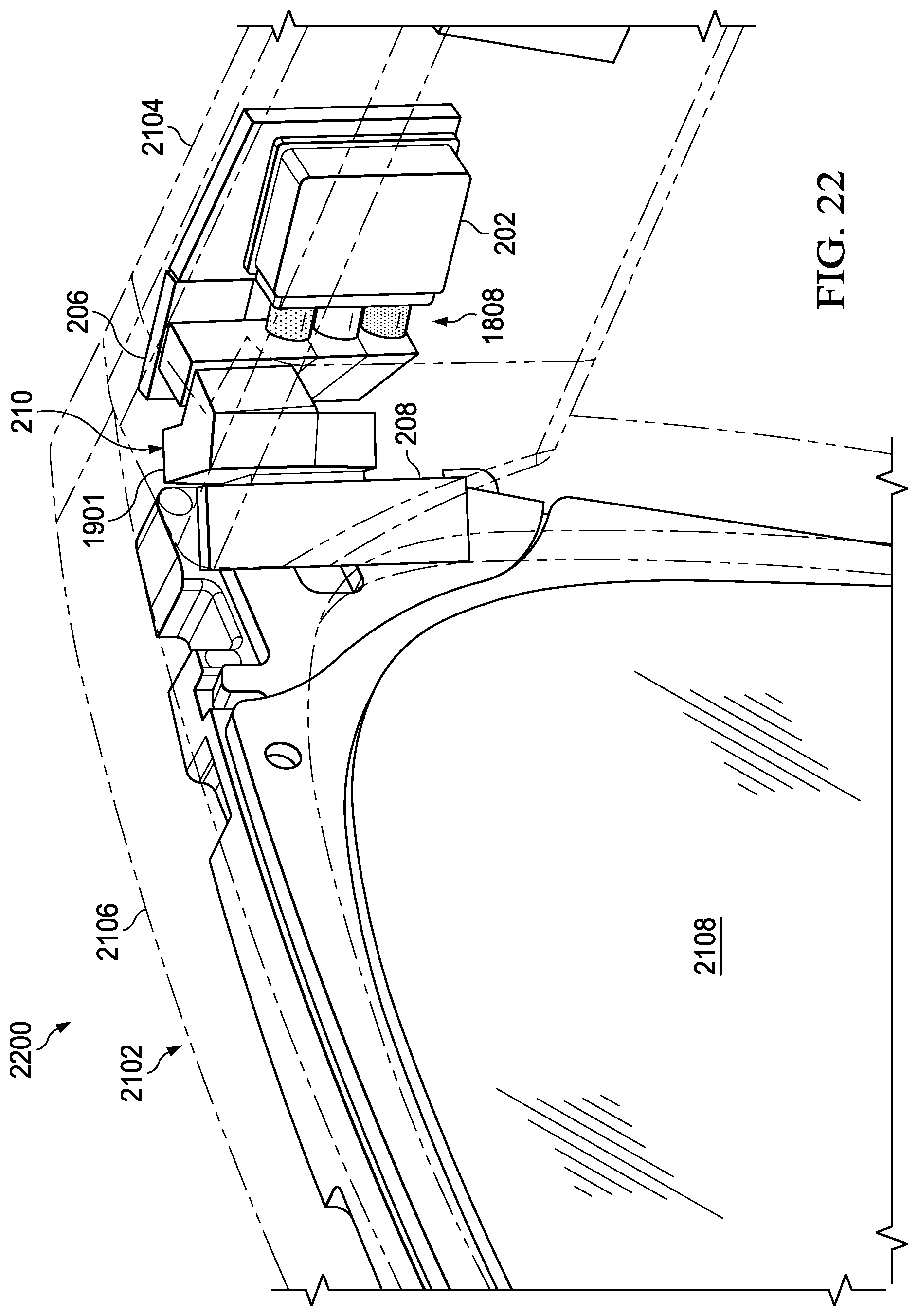 Patent US12092823 Figure 18 – Systems, devices, and methods for inputting light from a scanning laser projector into a waveguide