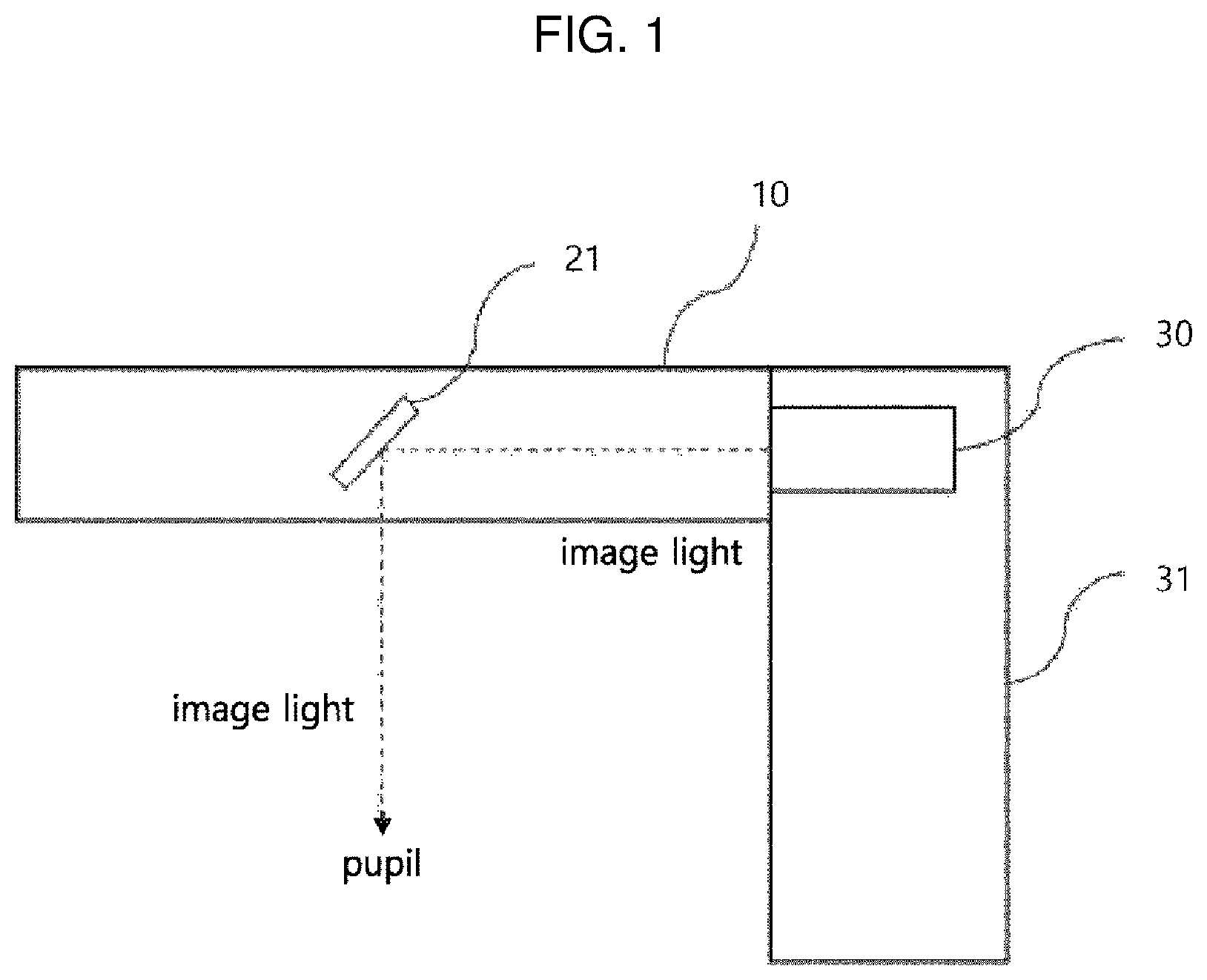 Patent US12092824 Figure 1 – Optical device for augmented reality