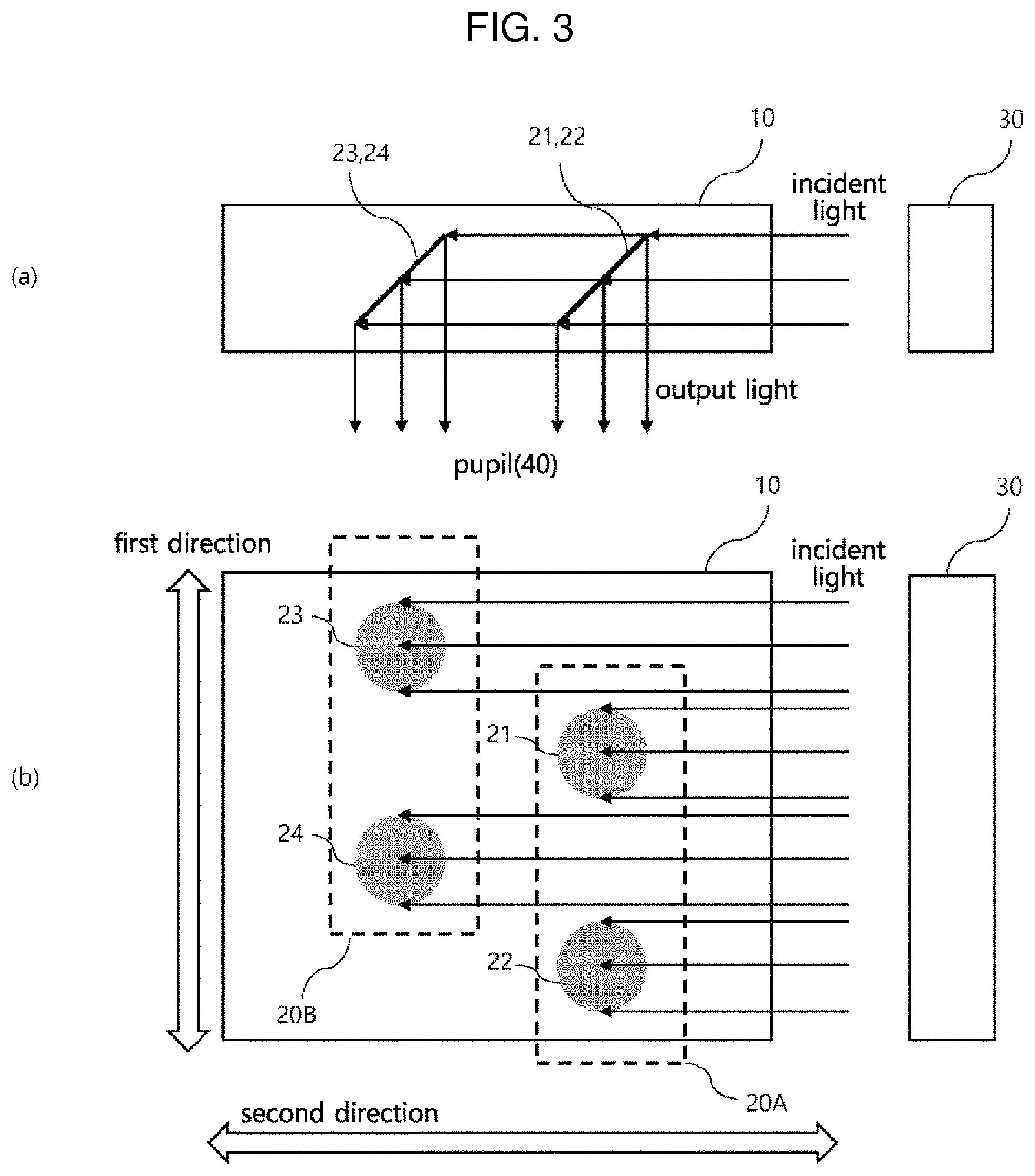 Patent US12092824 Figure 3 – Optical device for augmented reality