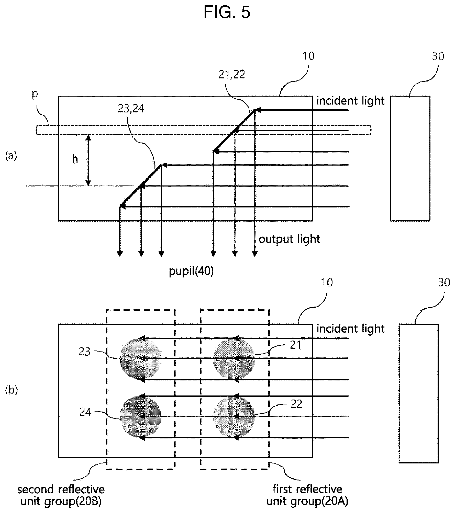 Patent US12092824 Figure 5 – Optical device for augmented reality