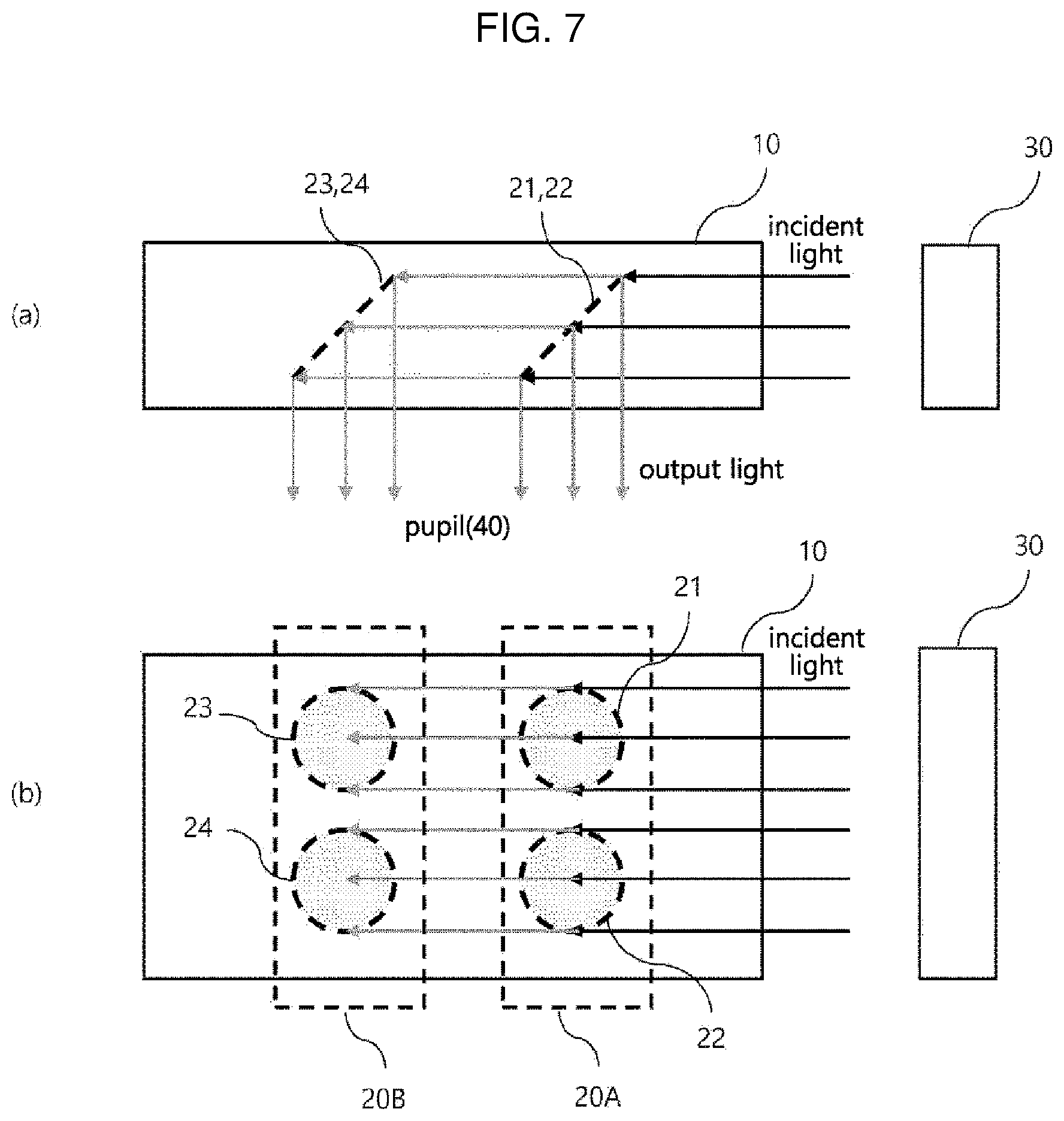 Patent US12092824 Figure 7 – Optical device for augmented reality