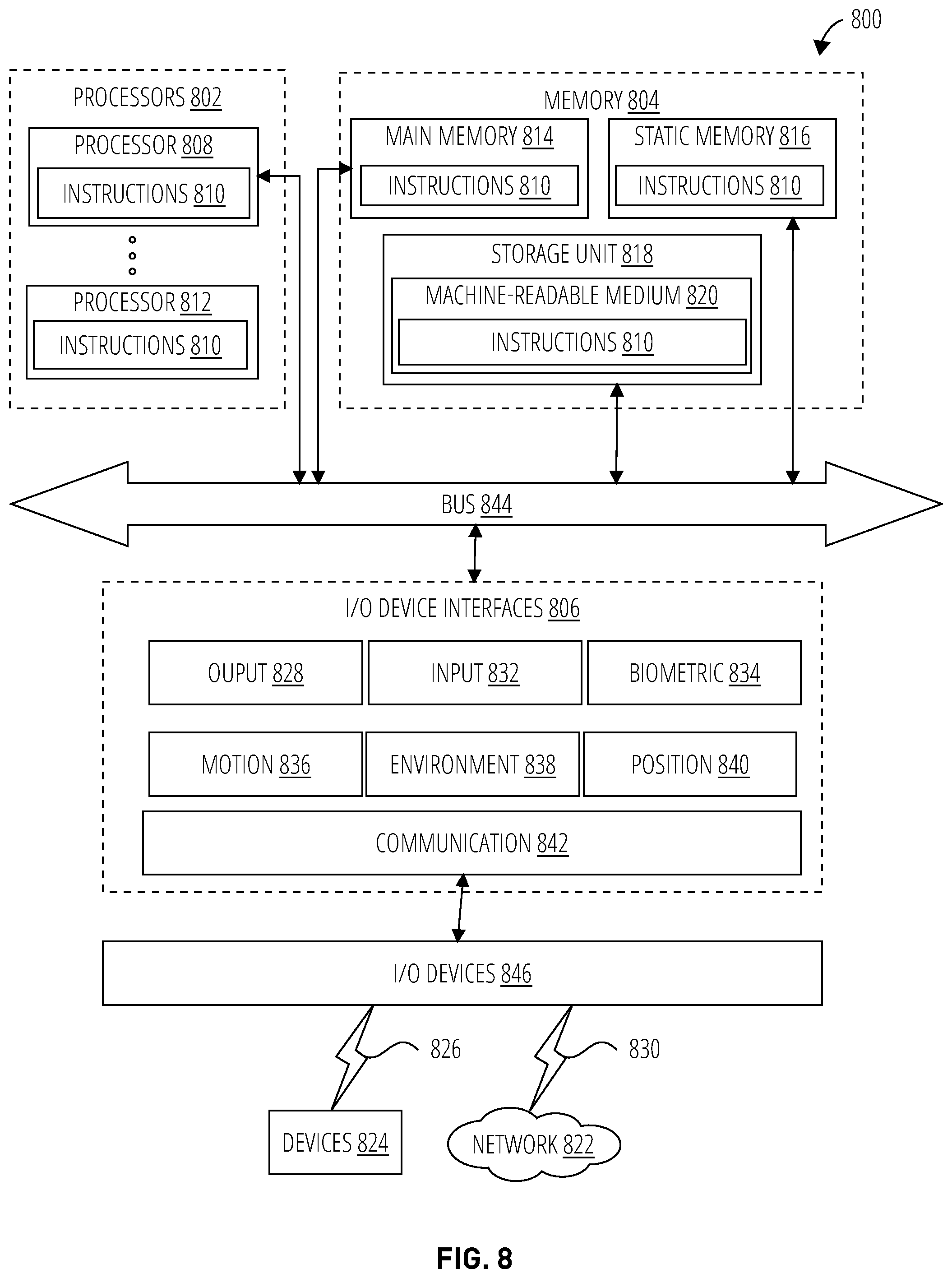 Patent US12092826 Figure 8 – Revolving XR eyewear display