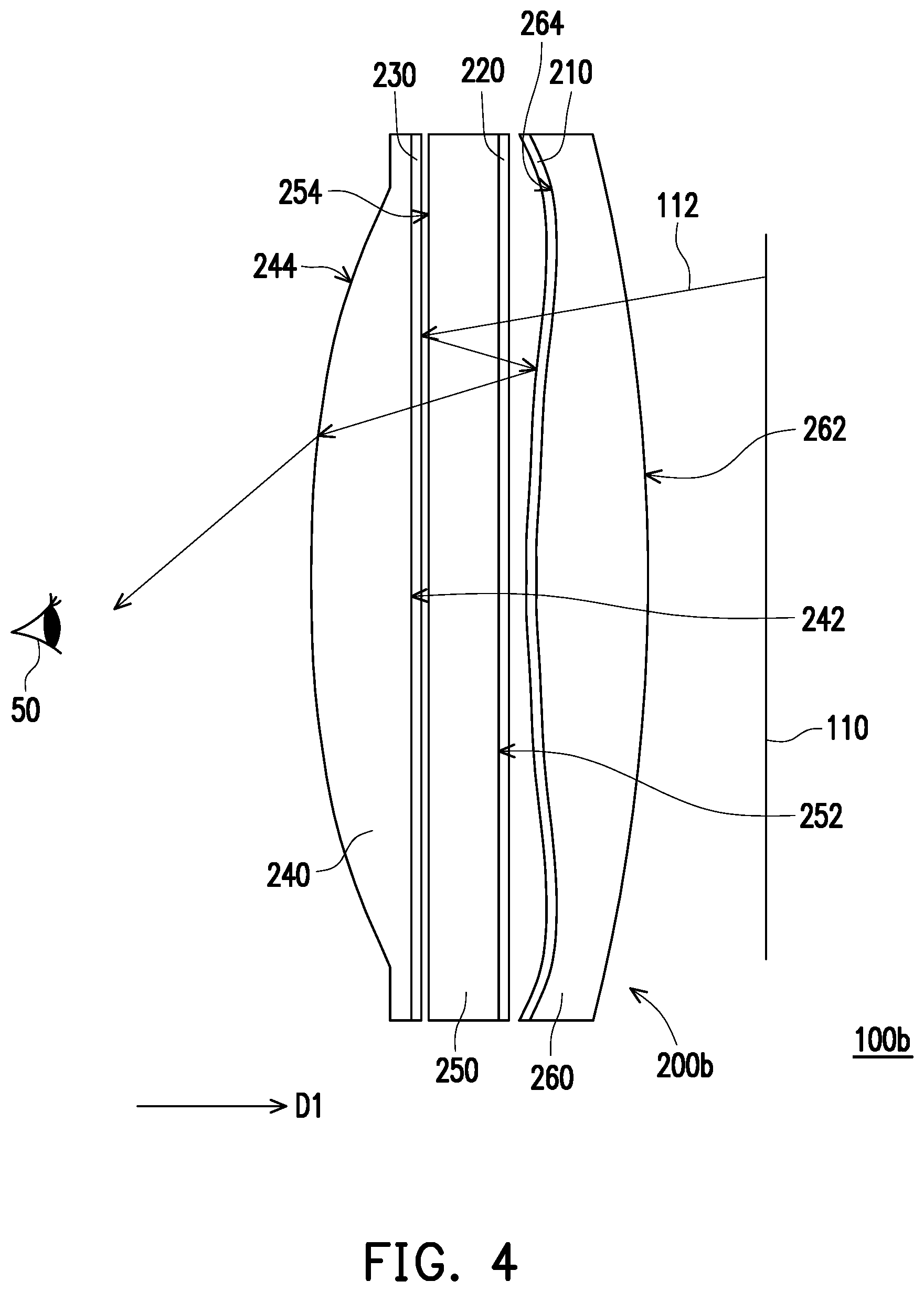 Patent US12092827 Figure 4 – Lens of head-mounted display